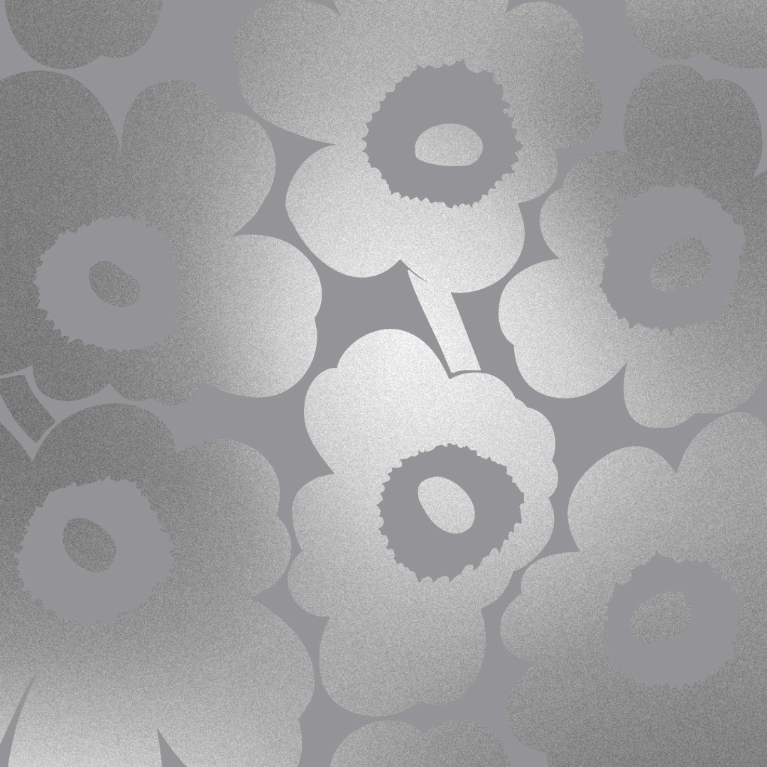 Wallpapers - Samsung x Marimekko - silver Unikko