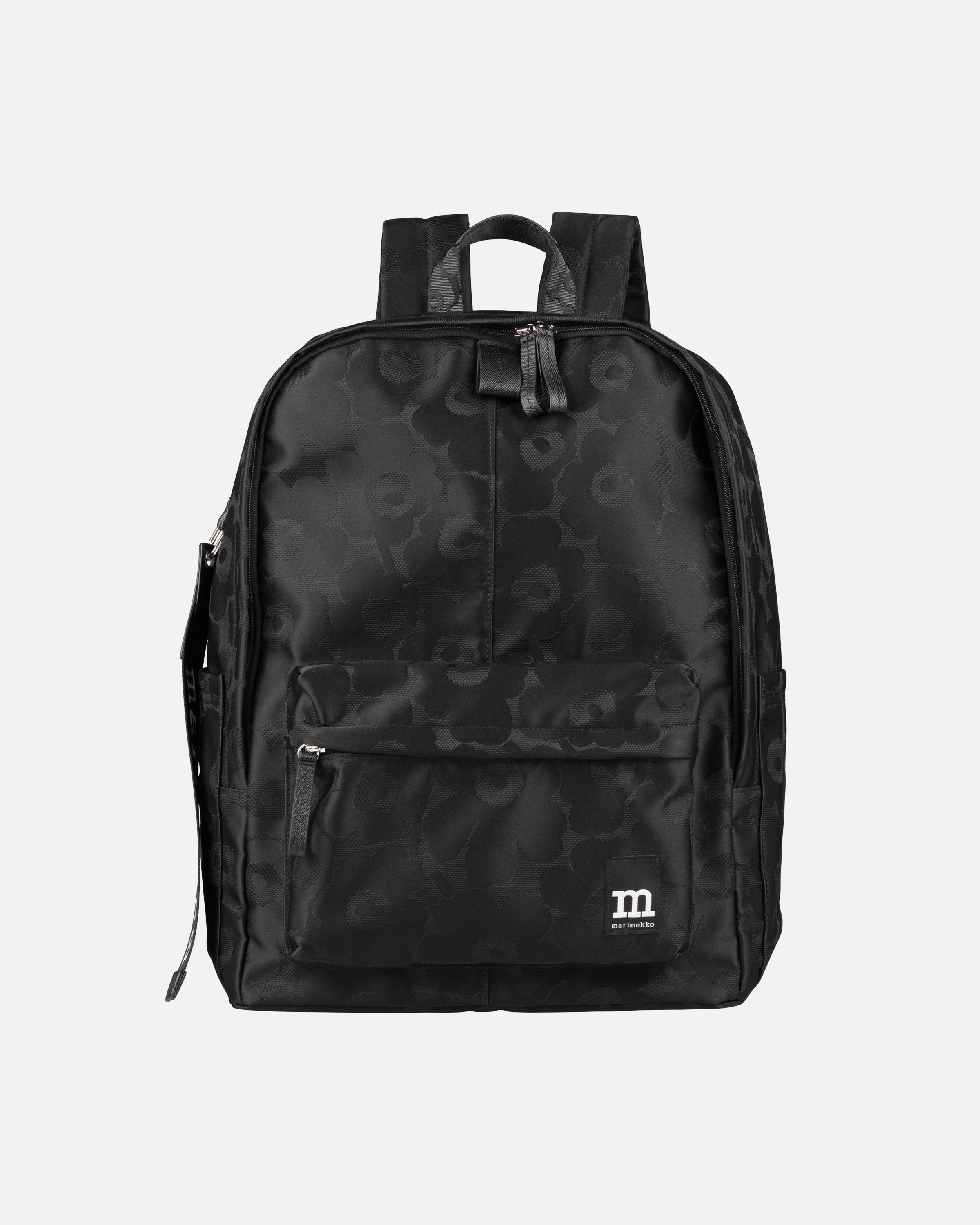 Black zip backpack best sale