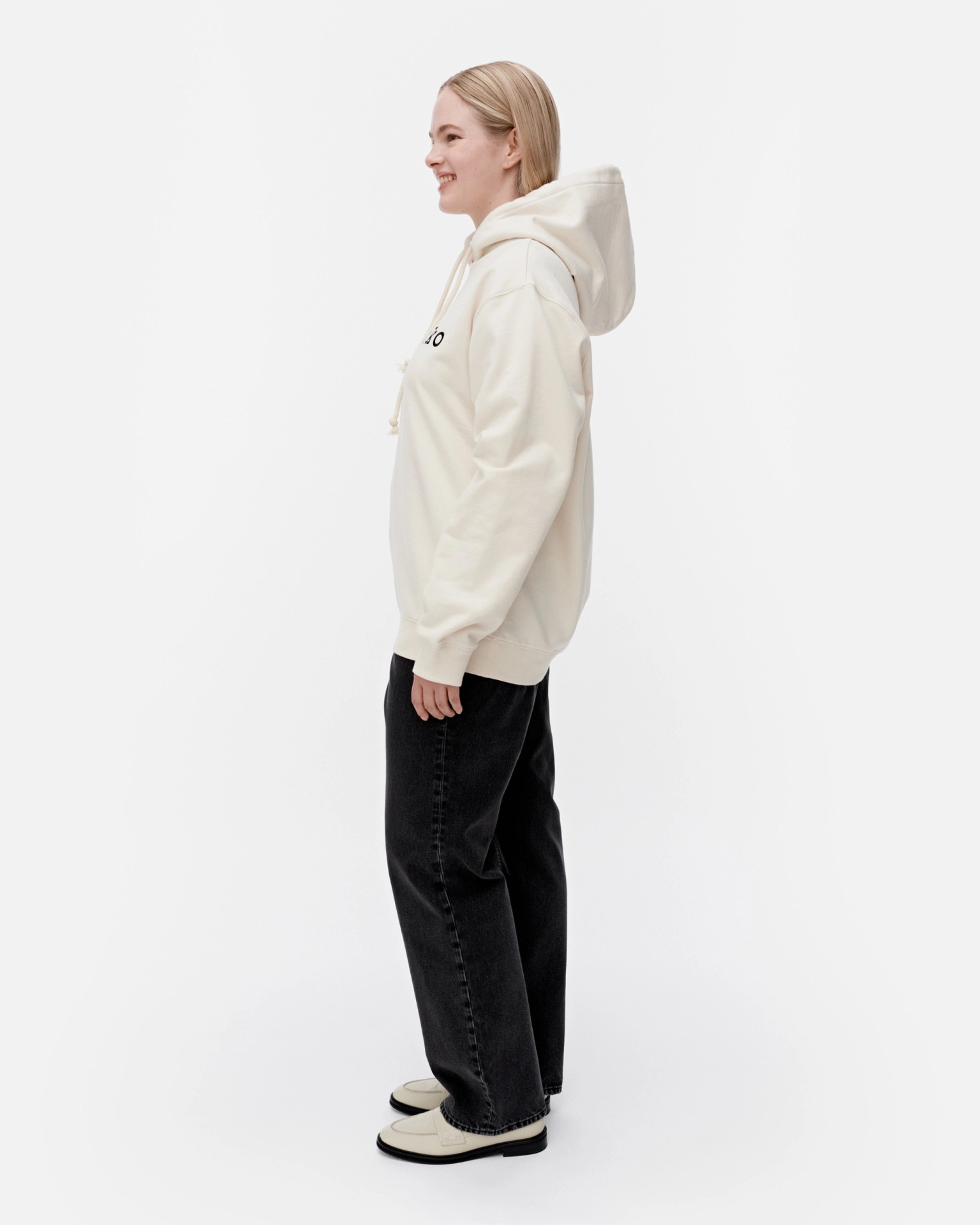 Termi Logo Placement, Hoodie, off white, black,