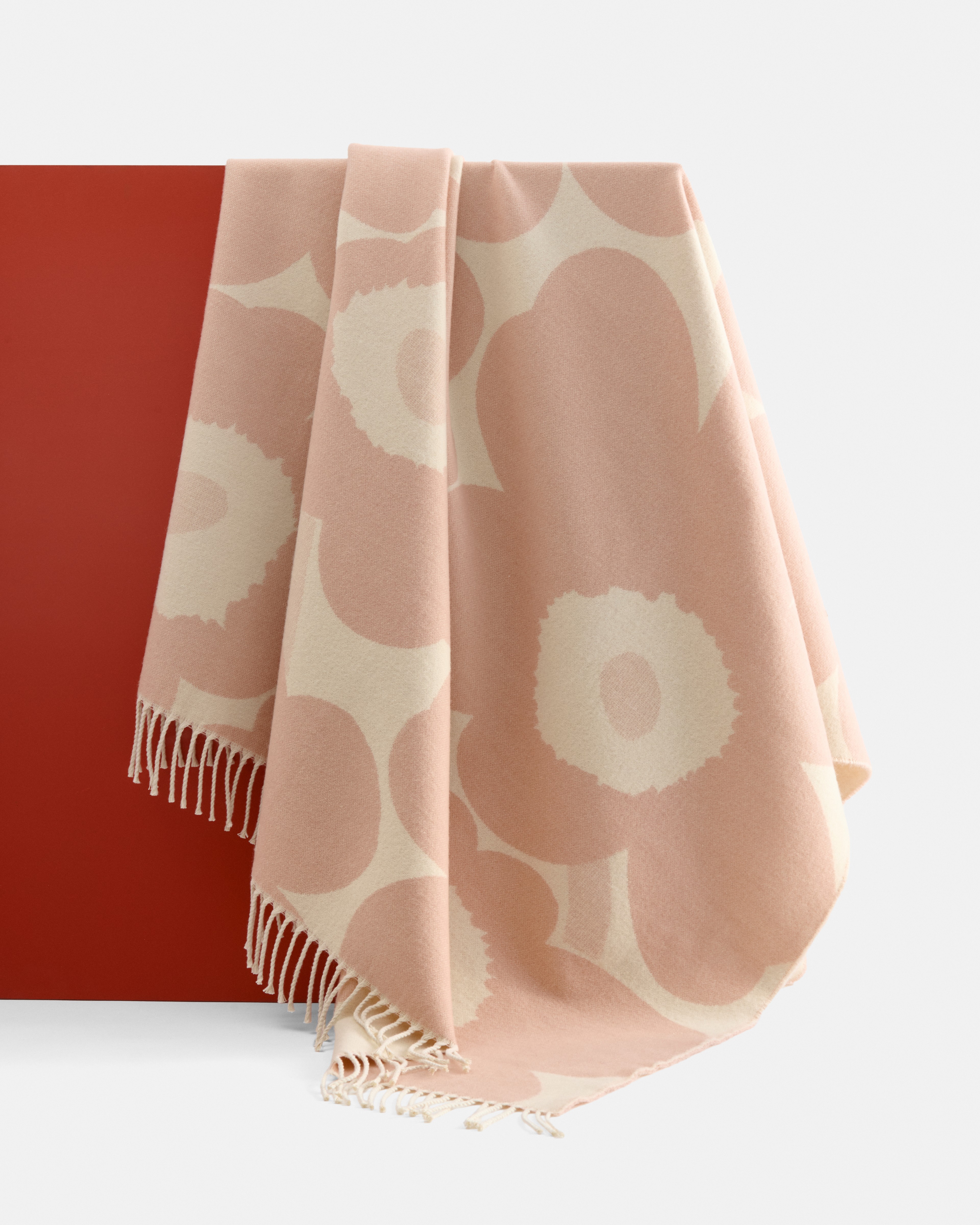 Unikko, Throw blanket, pink,
