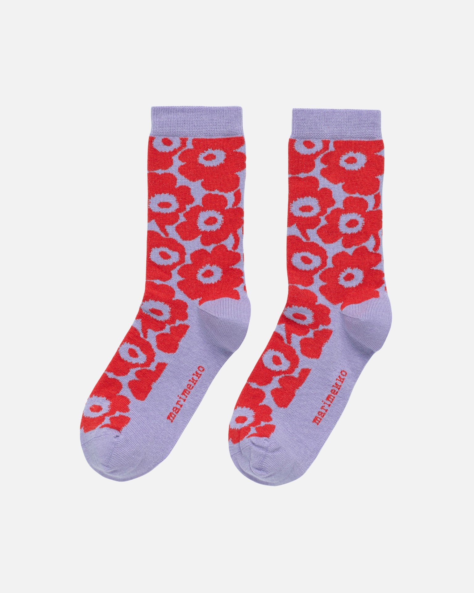 Makeinen Unikko, Kindersocken, Lila, Rot,