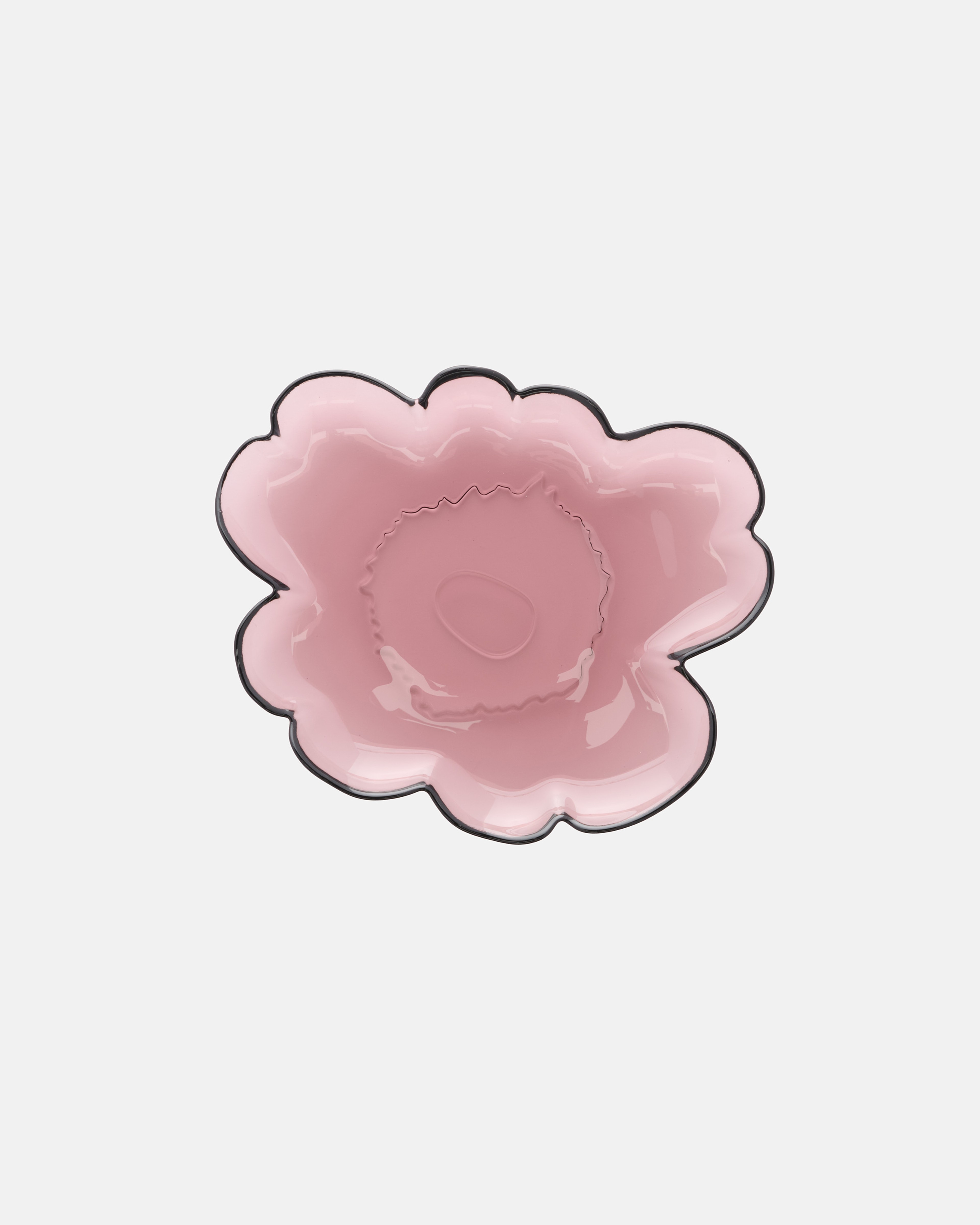 Unikko, Glass salad plate, heather,