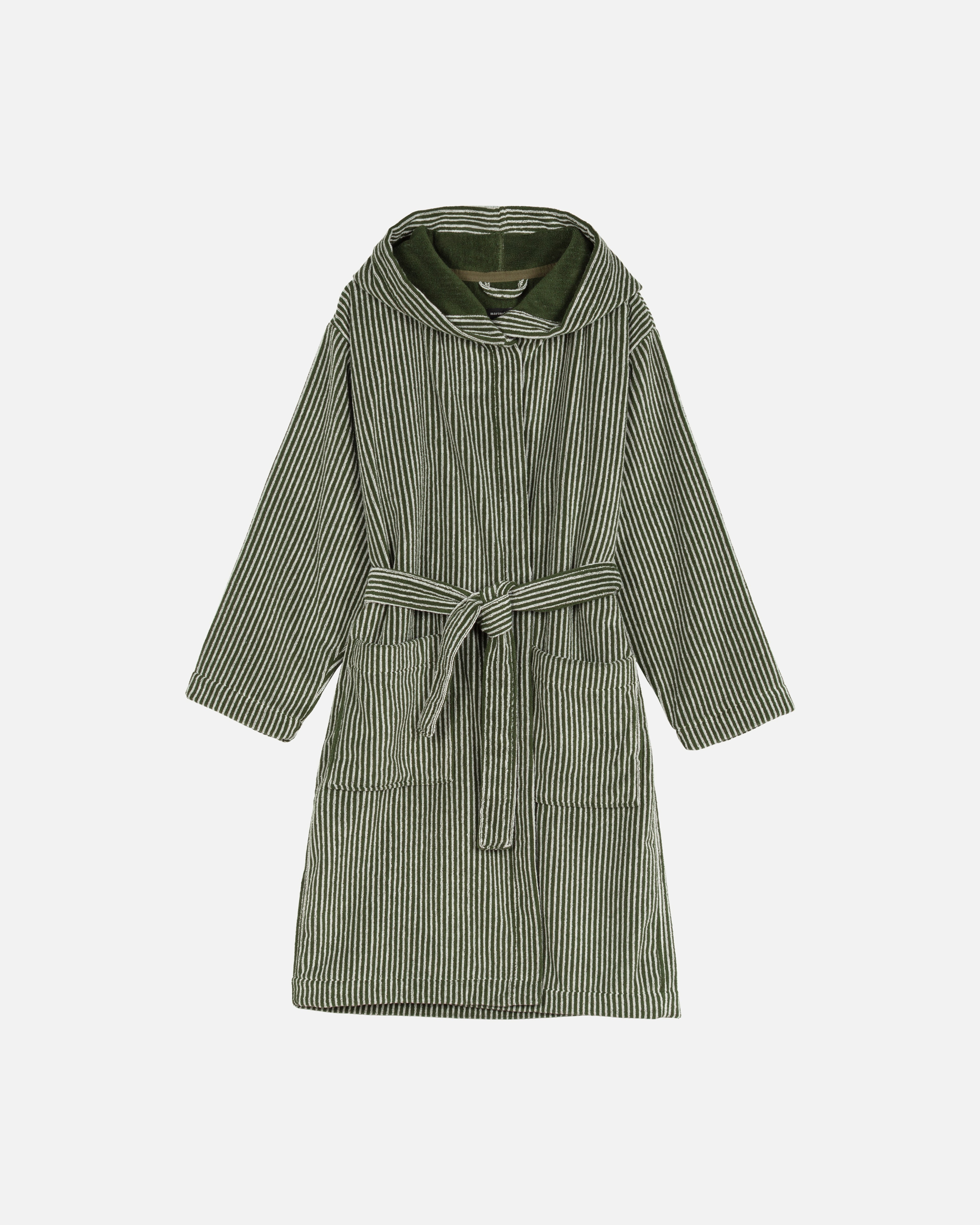 Ilta, Kylpytakki, tummanvihreä, l.valkoinen,