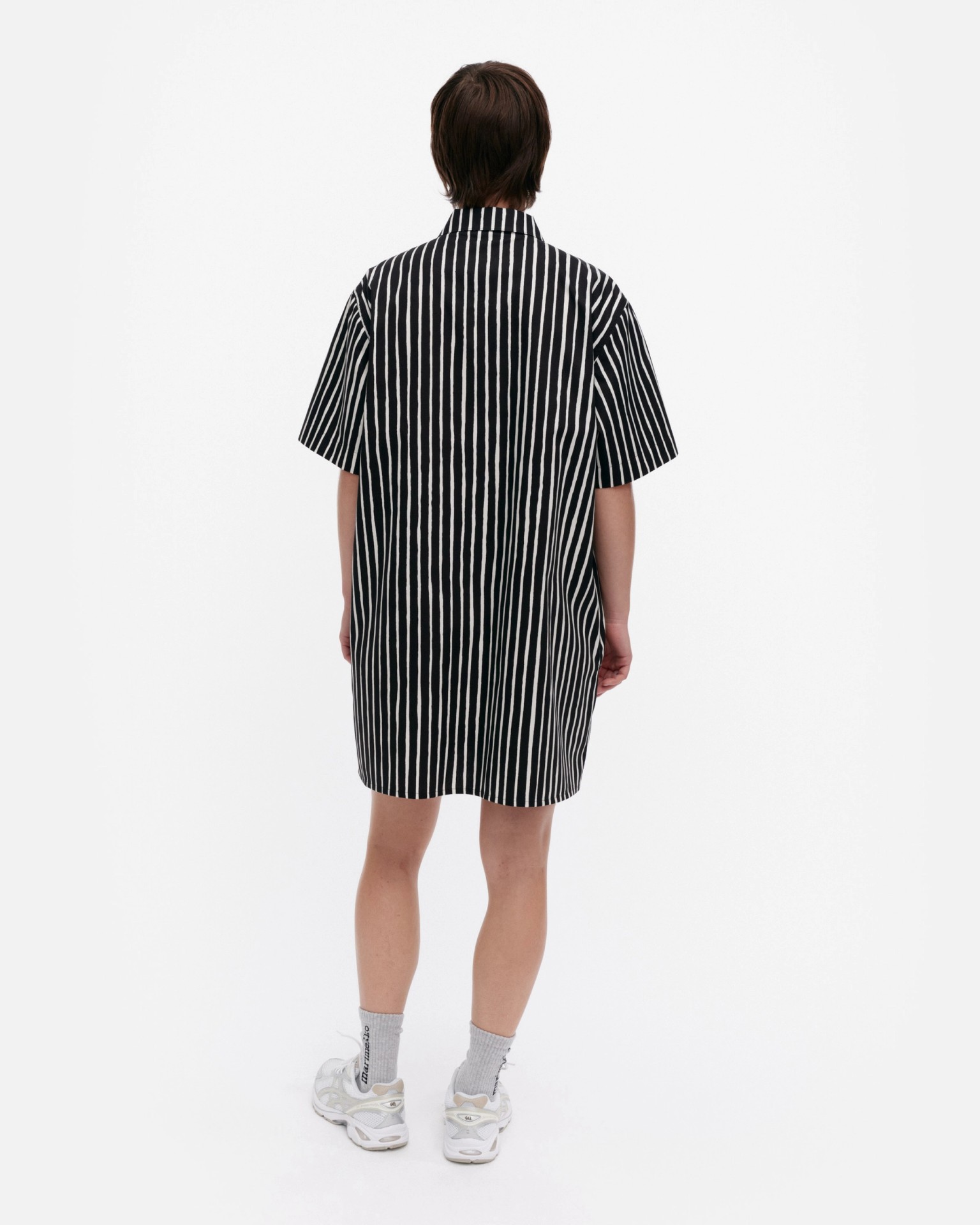 Jokamekko, Kioski cotton dress, black, off white,