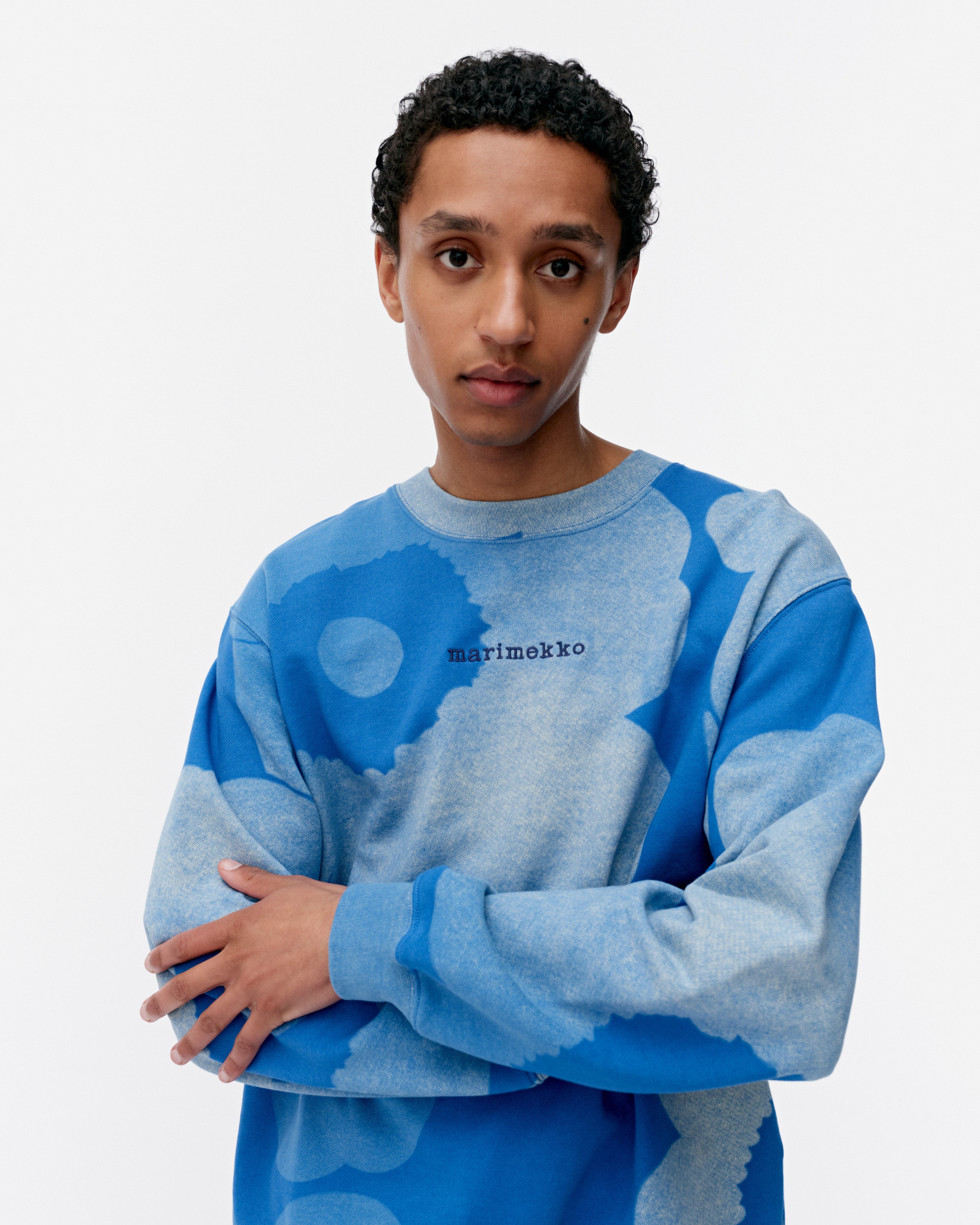 Loisto Unikko, Kioski sweatshirt, blue, off white,