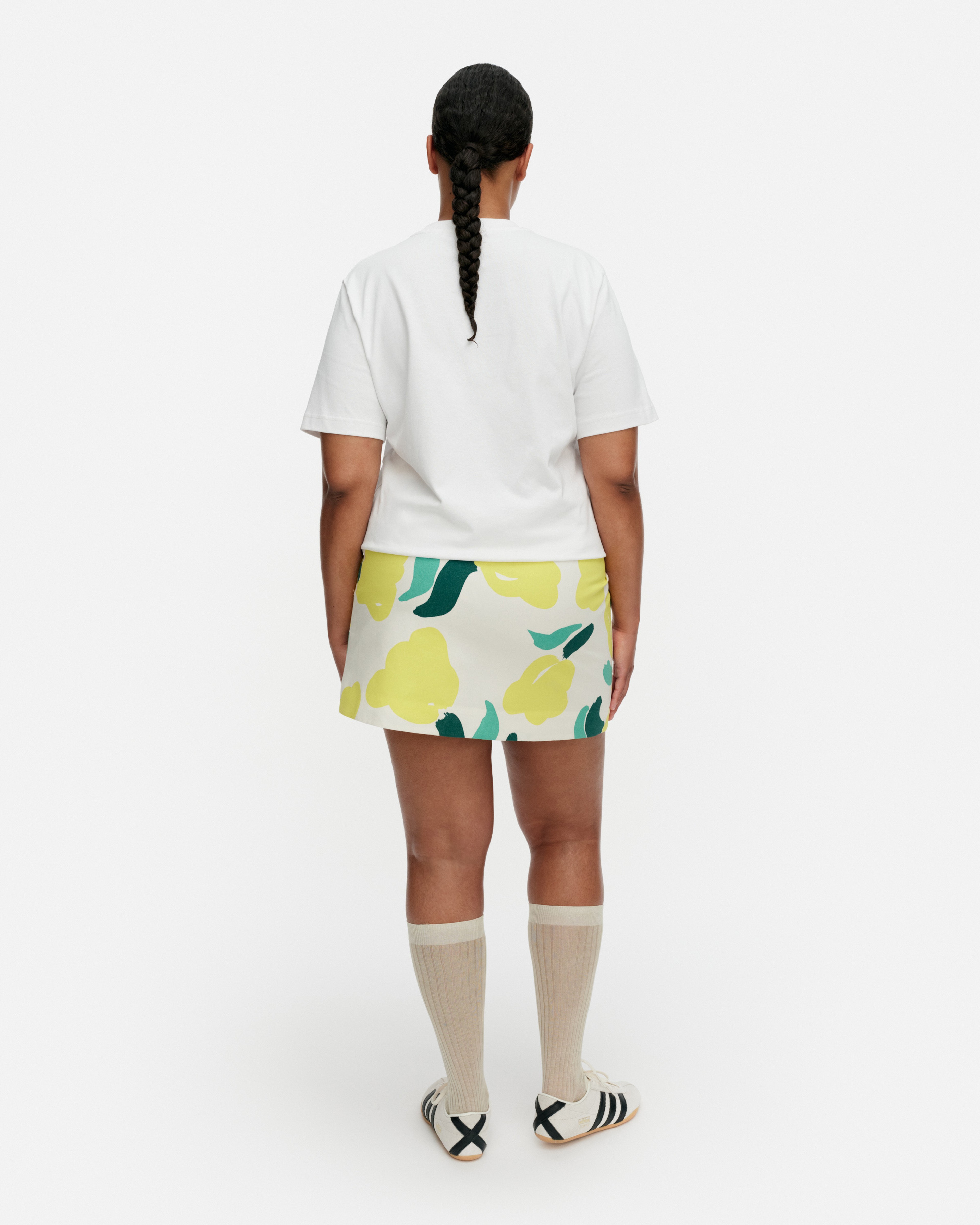 Kokoaminen Lemmitty, Skirt, off white, yellow, green,