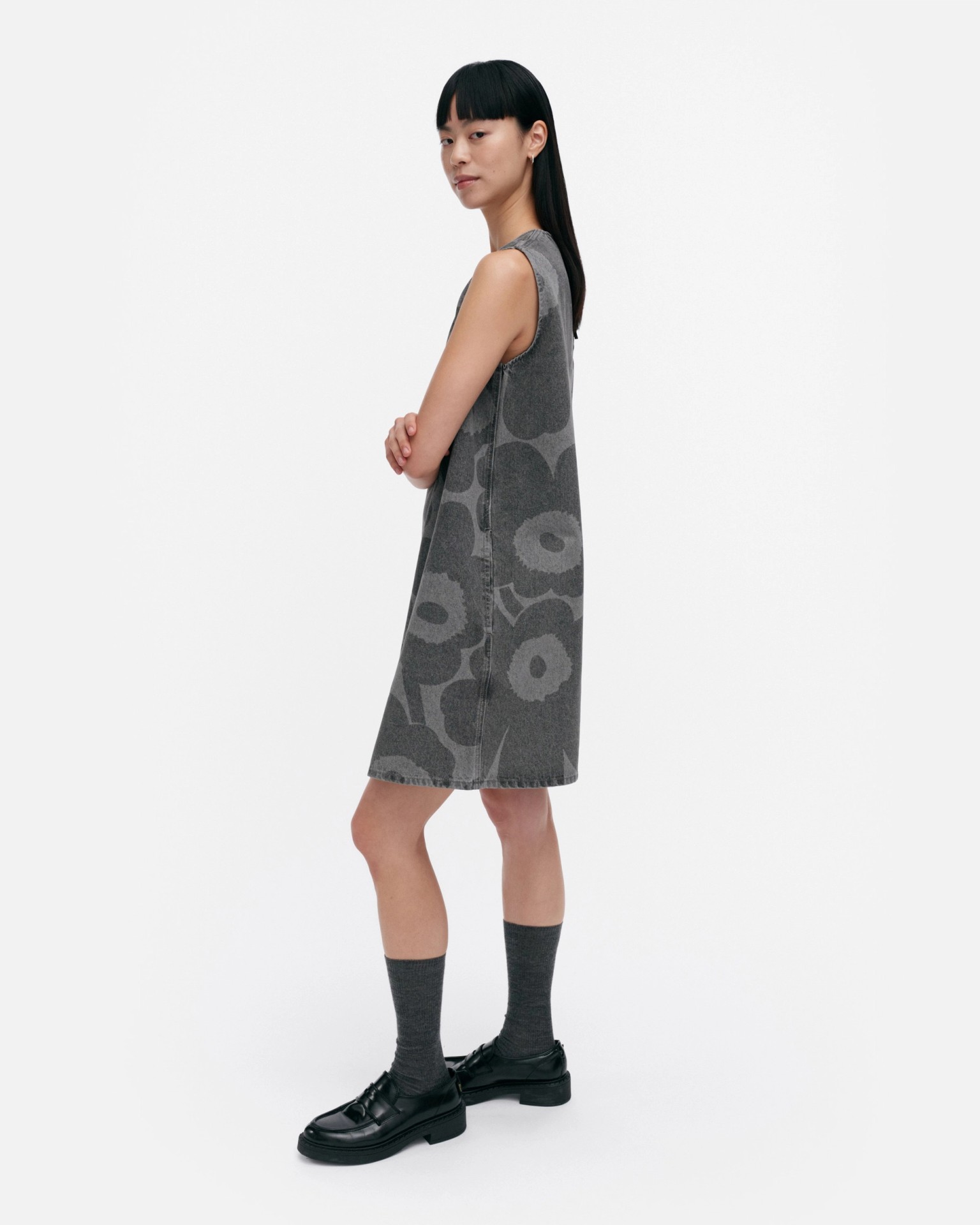 Maridenim Somasti Unikko, Denim dress, light grey,