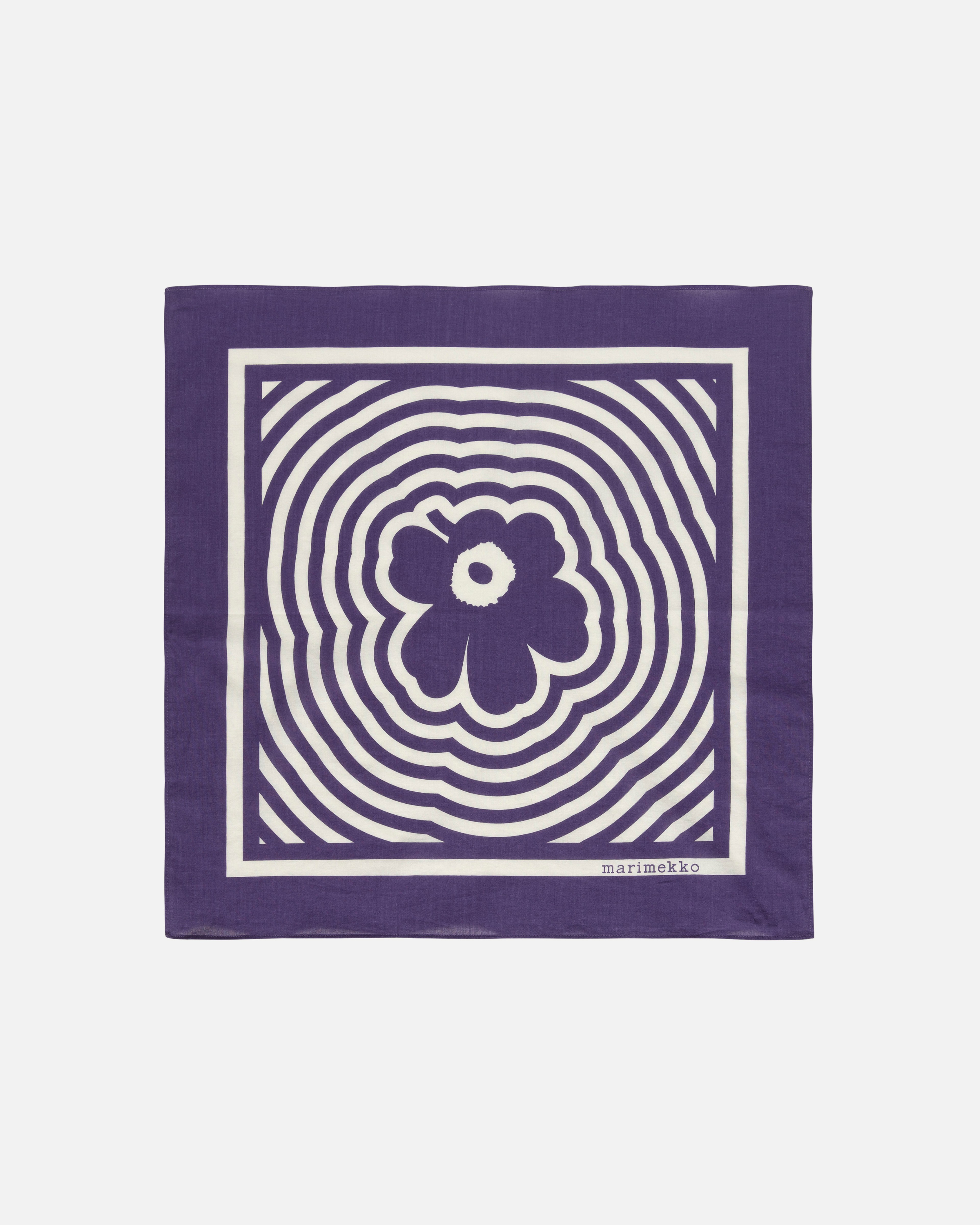 Astrilli Unikko, Kioski scarf, purple, off white,