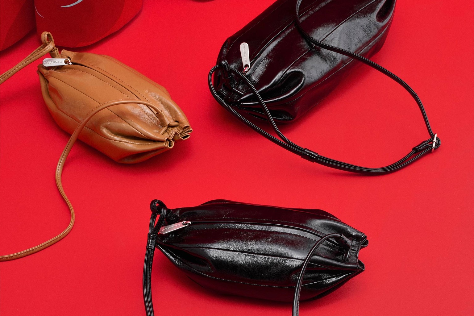 Karla bags placed on a red carpet.