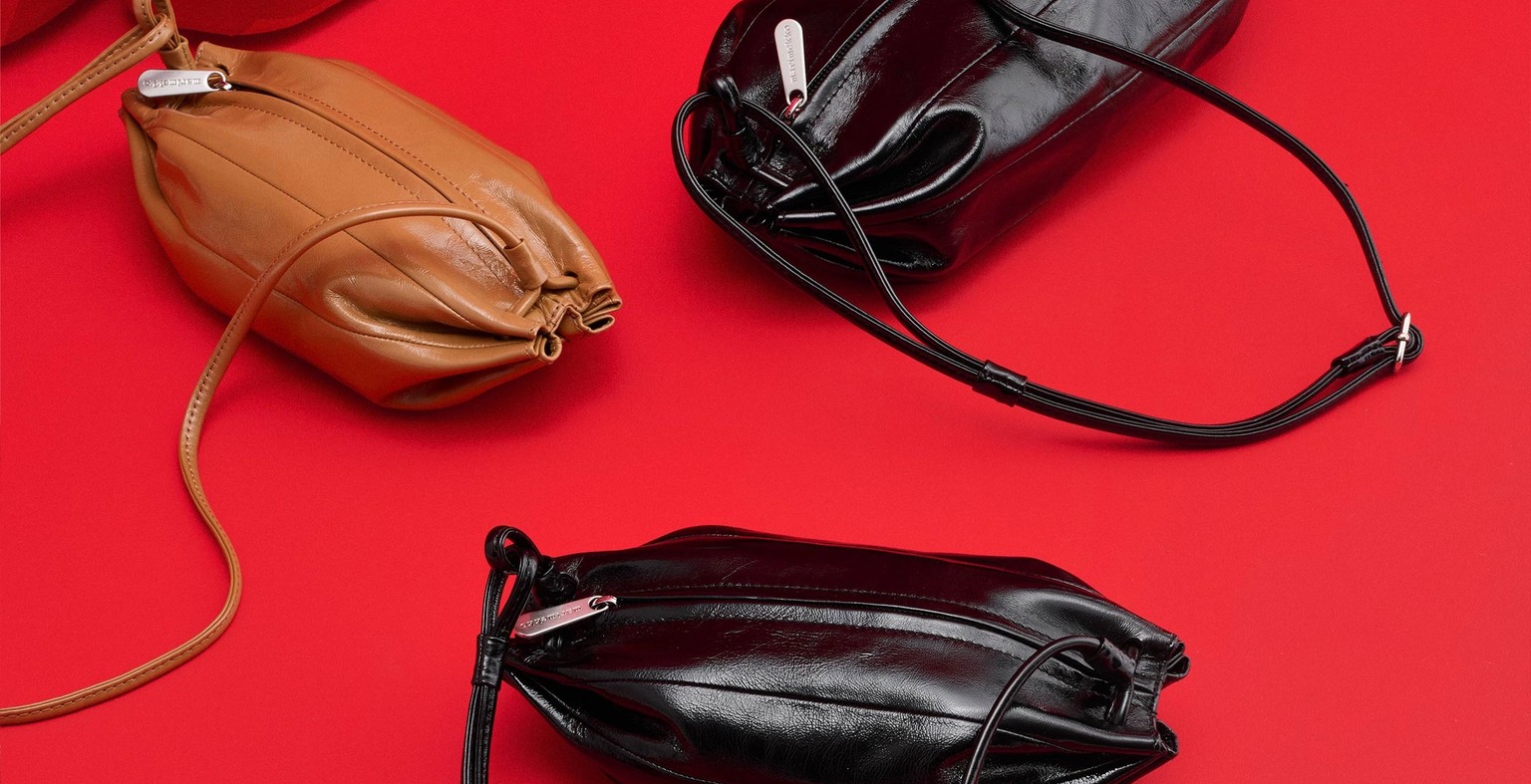 Karla bags placed on a red carpet.