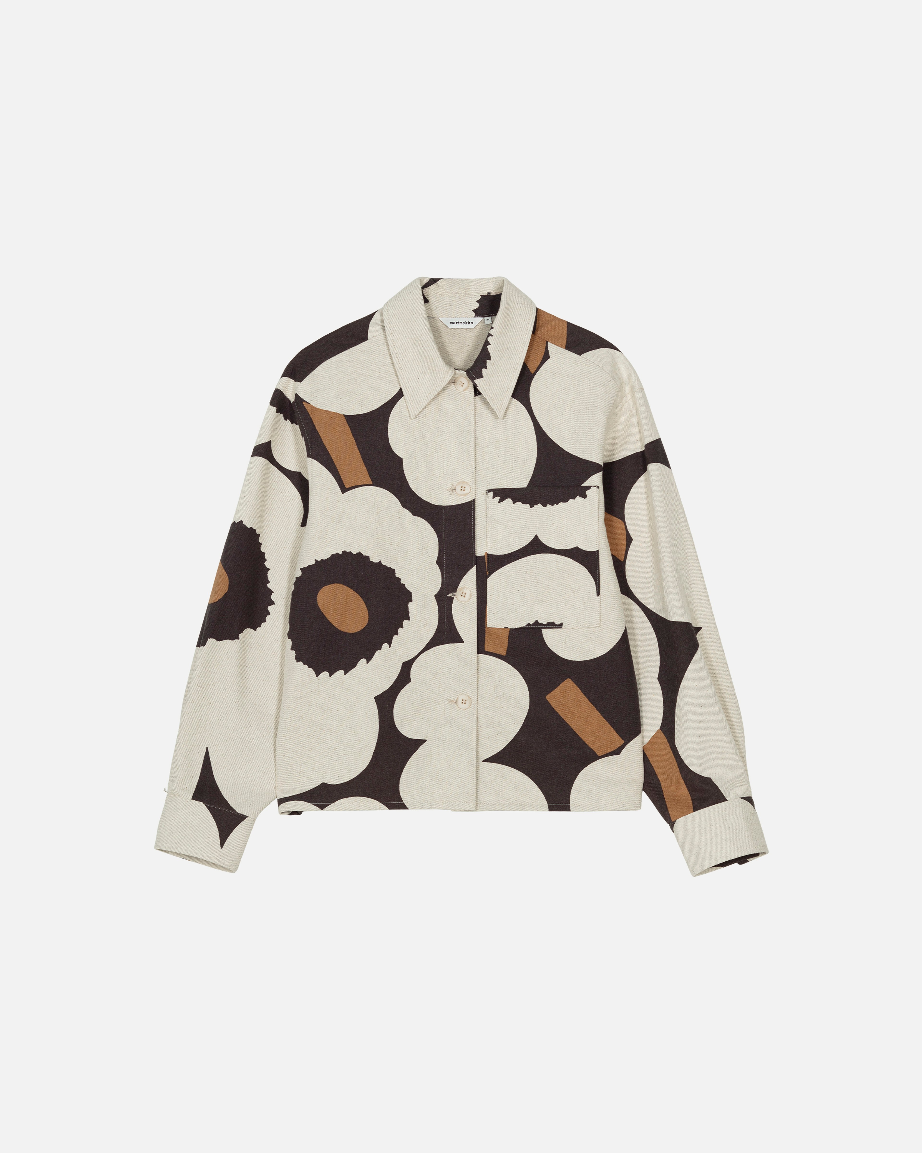 Pilkkoa Unikko, Overshirt, light beige, black, brown,