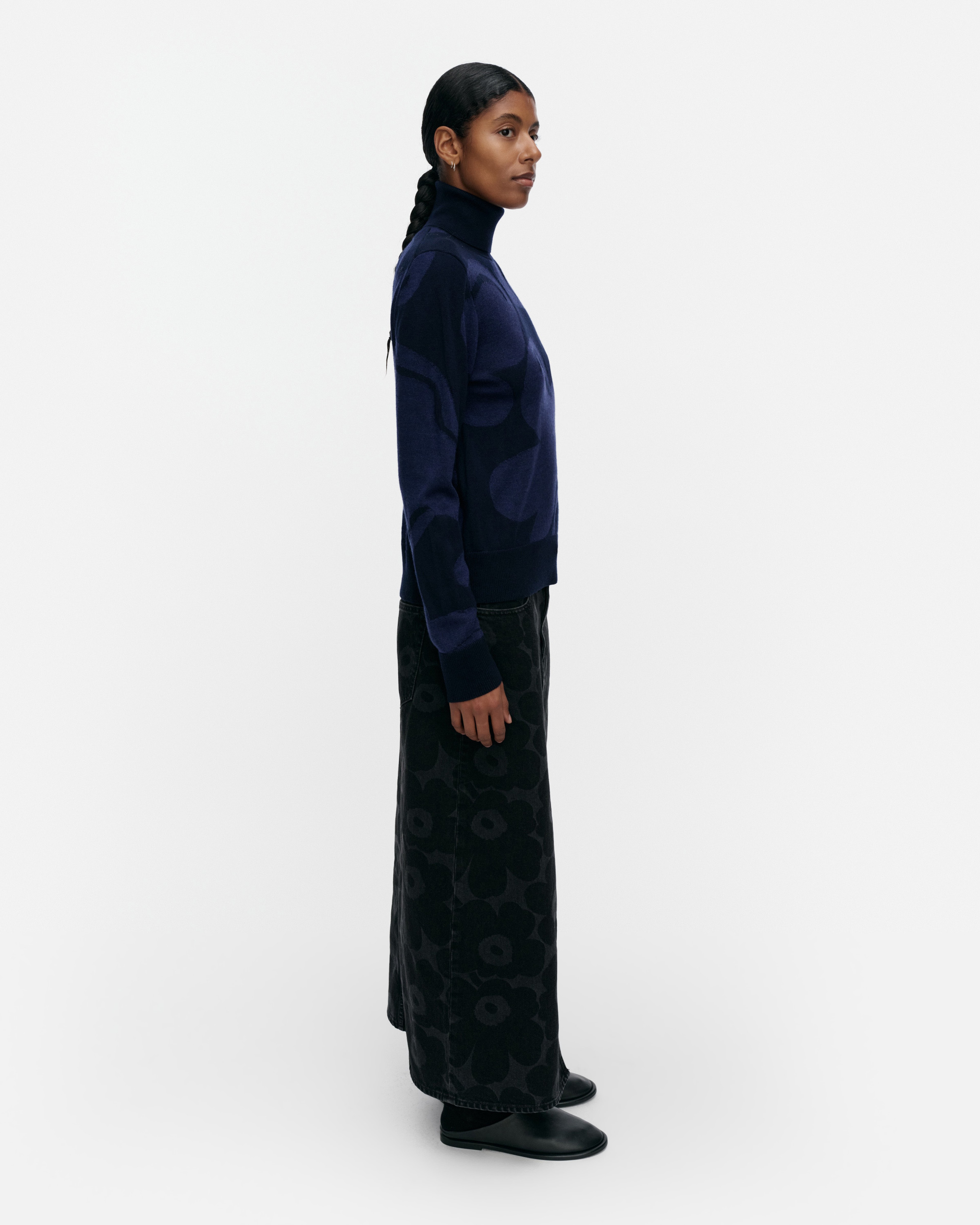 RWS Sopimus Kukasta Kukkaan, Knitted pullover, dark blue, dark blue,