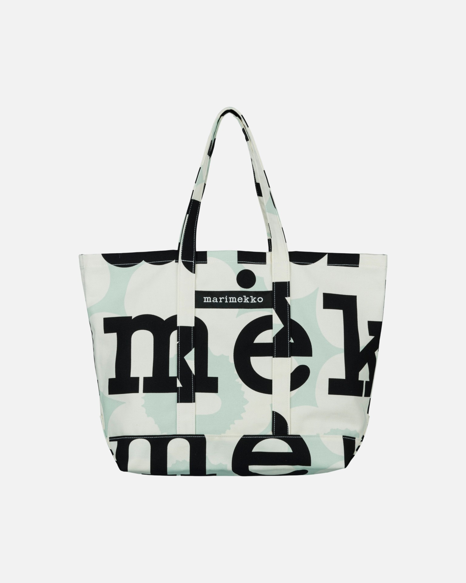 Peruskassi Unikko Logo, Laukku, vaal.vihreä, valk., musta,