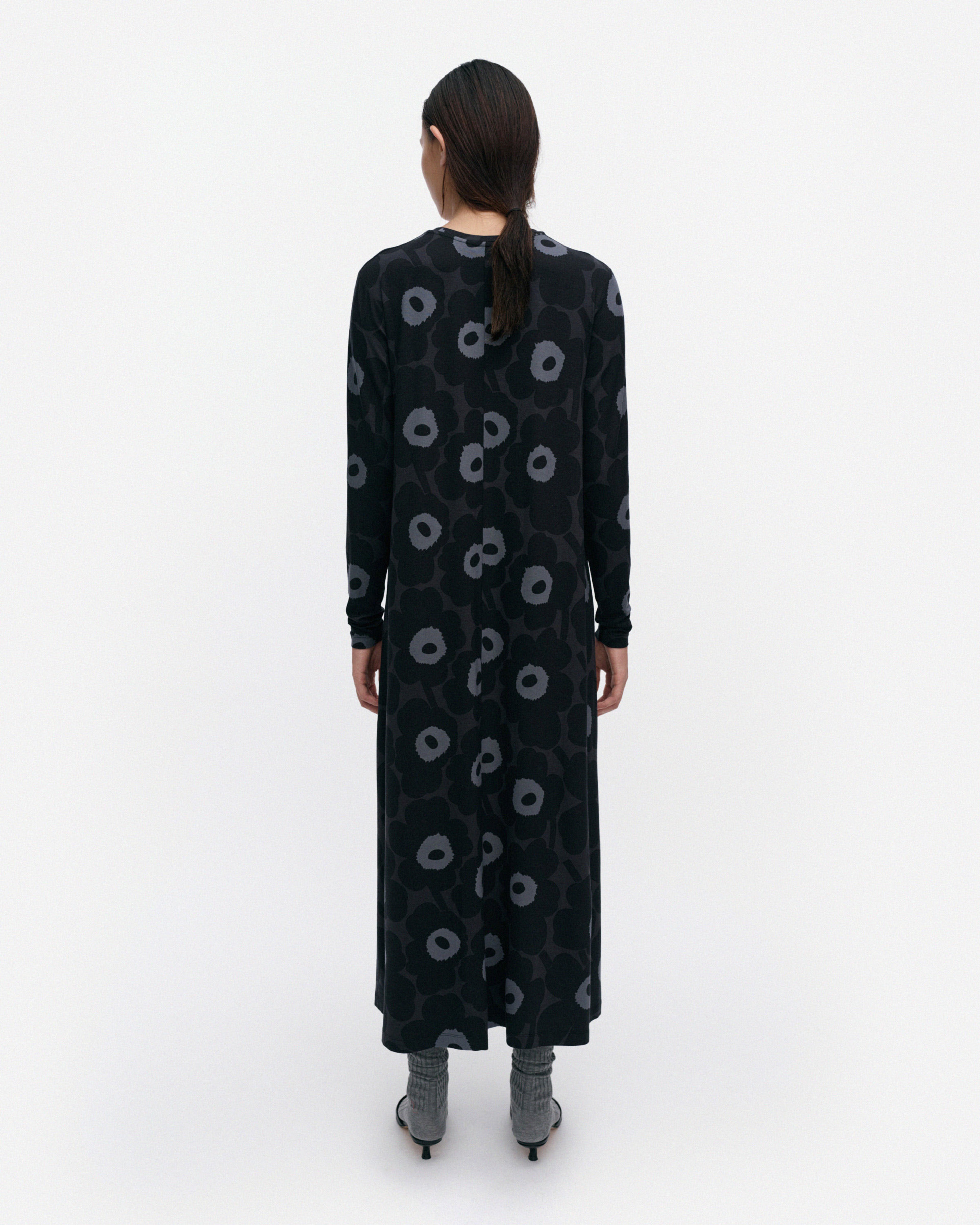 Kolmin Unikko, Jersey dress, black, dark grey, grey,