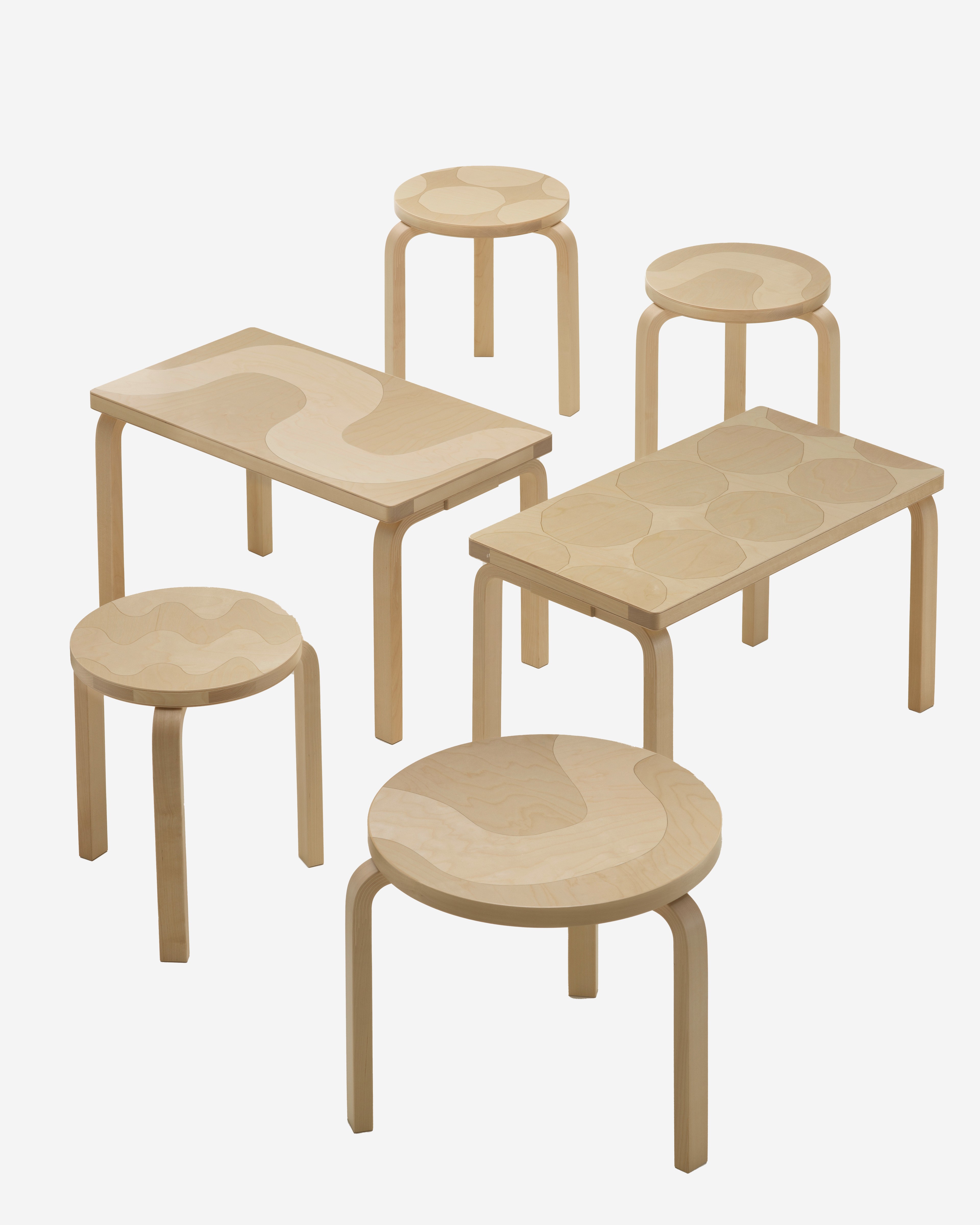 Stool 60 Seireeni Artek x Marimekko