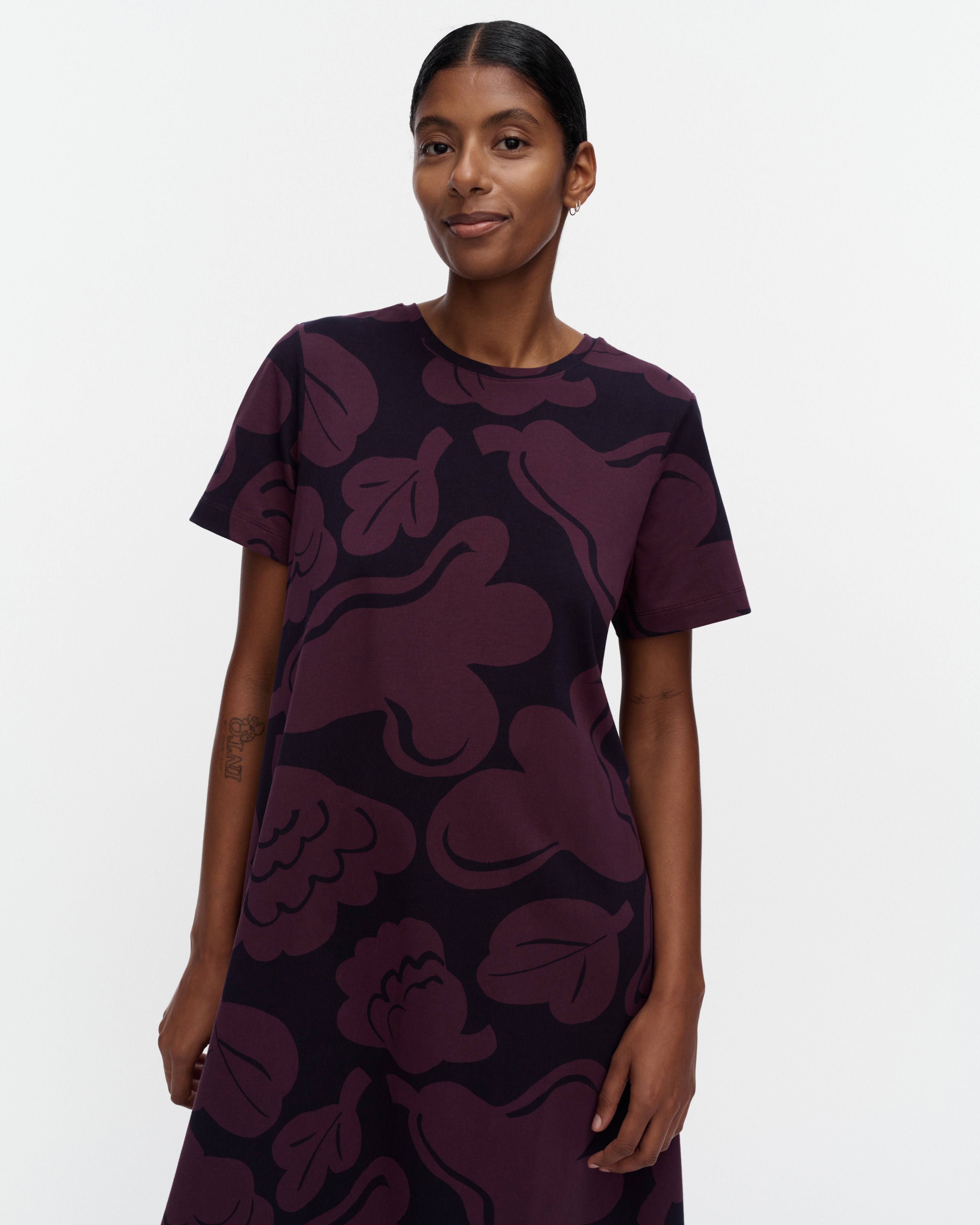 Pisteinen Kukasta Kukkaan, Dress, dark purple, dark navy,
