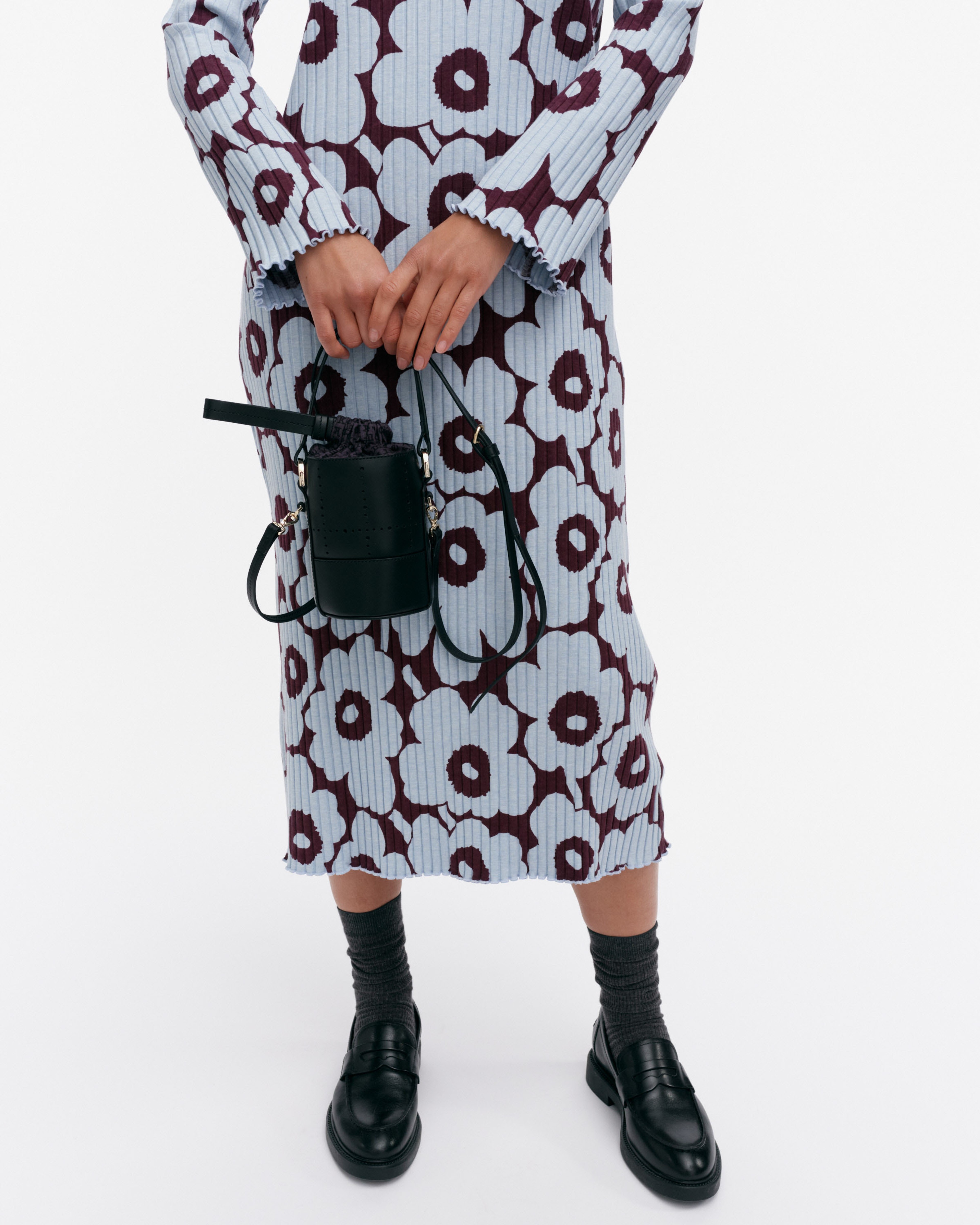 Imprint Nano Bucket Tiiliskivi, Shoulder bag, black,