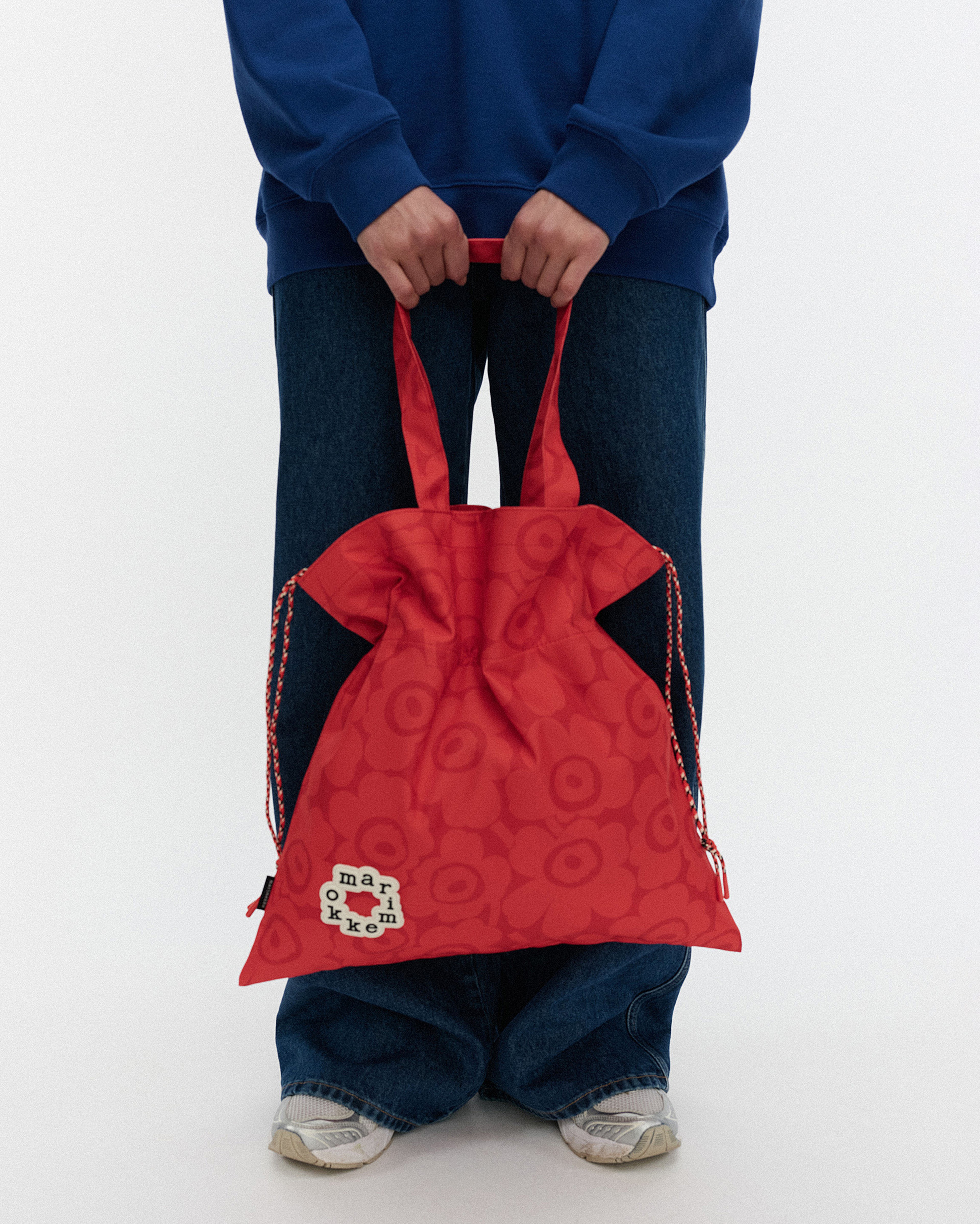 Metka Mini Unikko, Kioski shoulder bag, red, dark red,