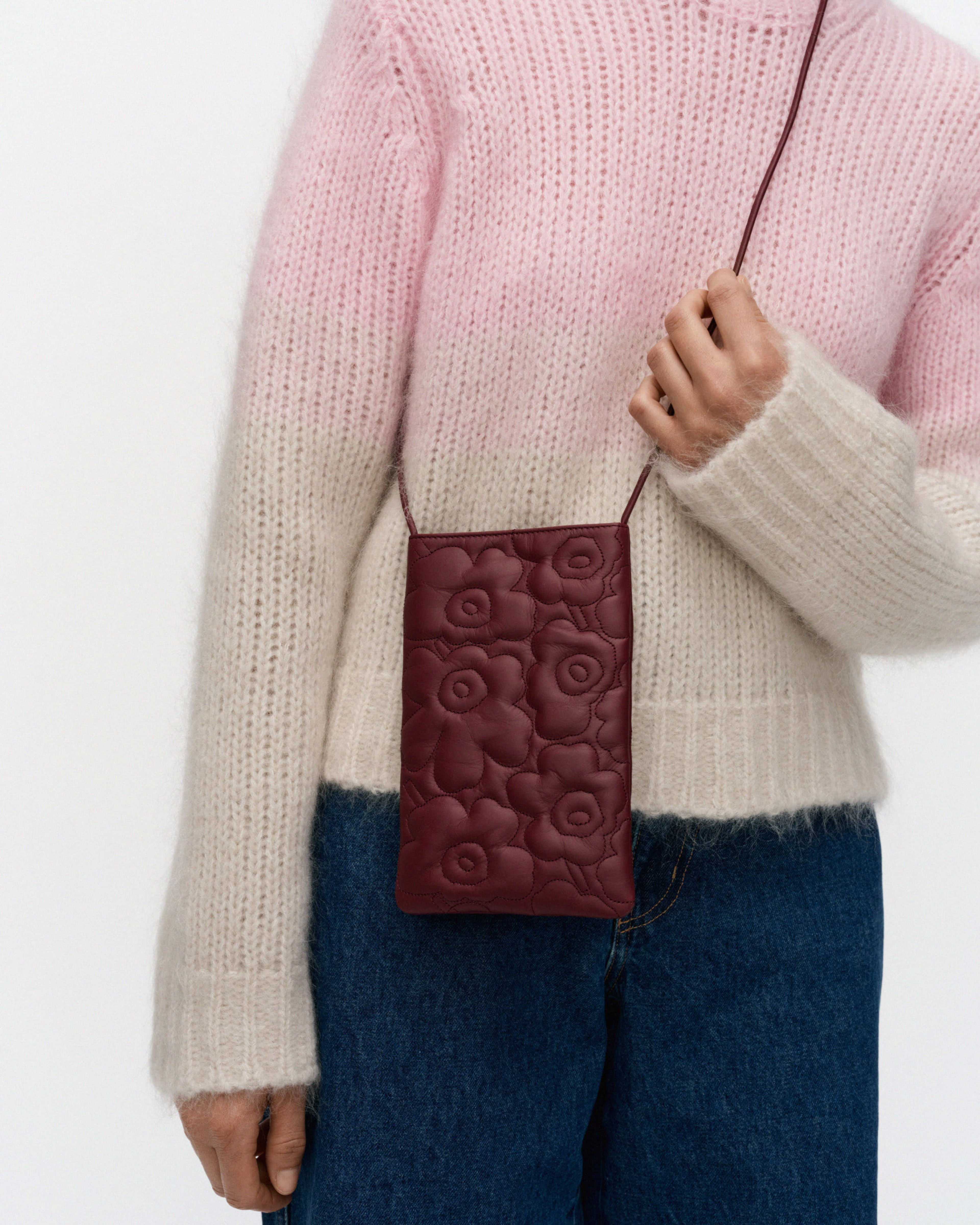 Phone Pocket Unikko, Bag, wine red,