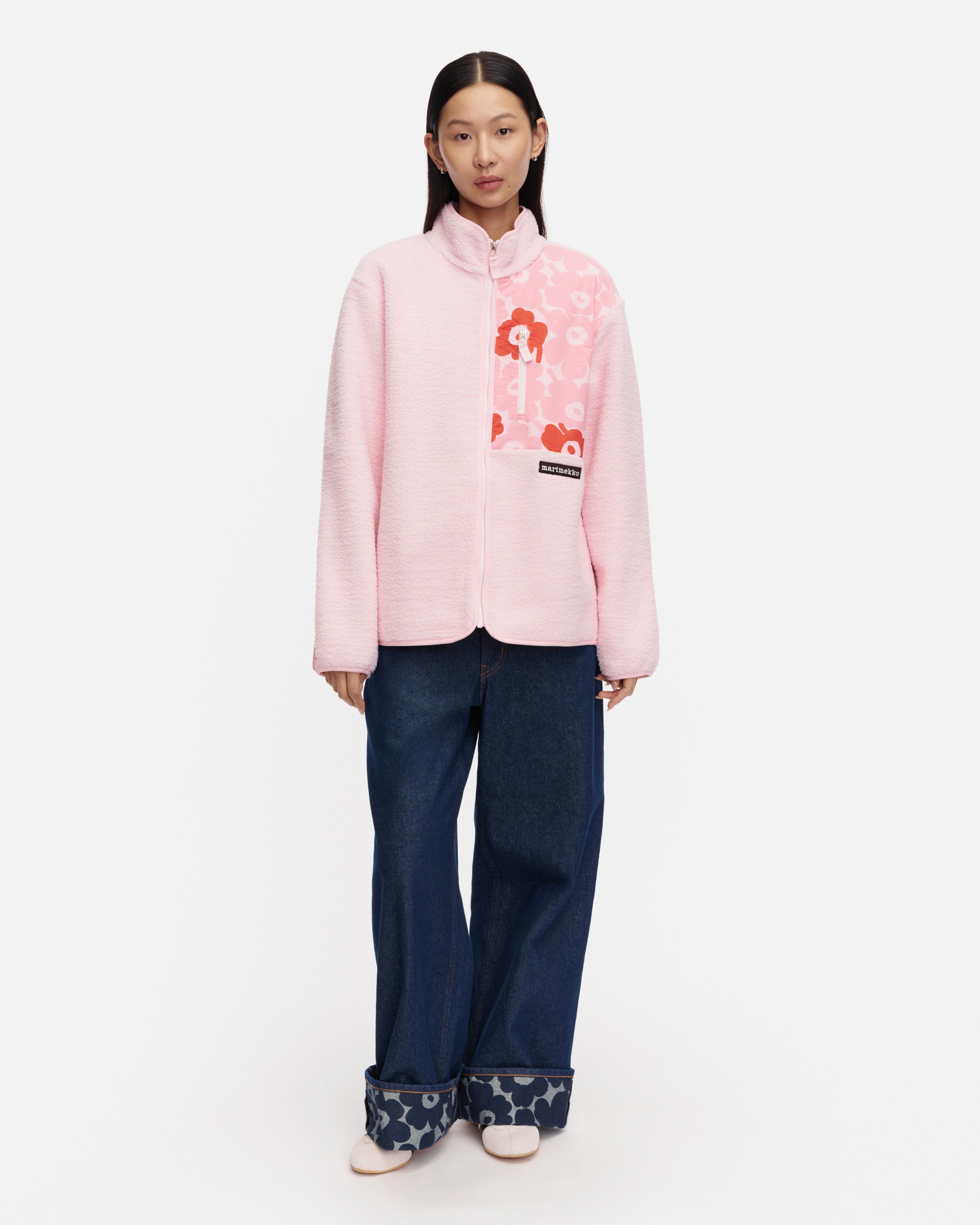 Vaellus Mini Unikko, Kioski coat, light pink, red,