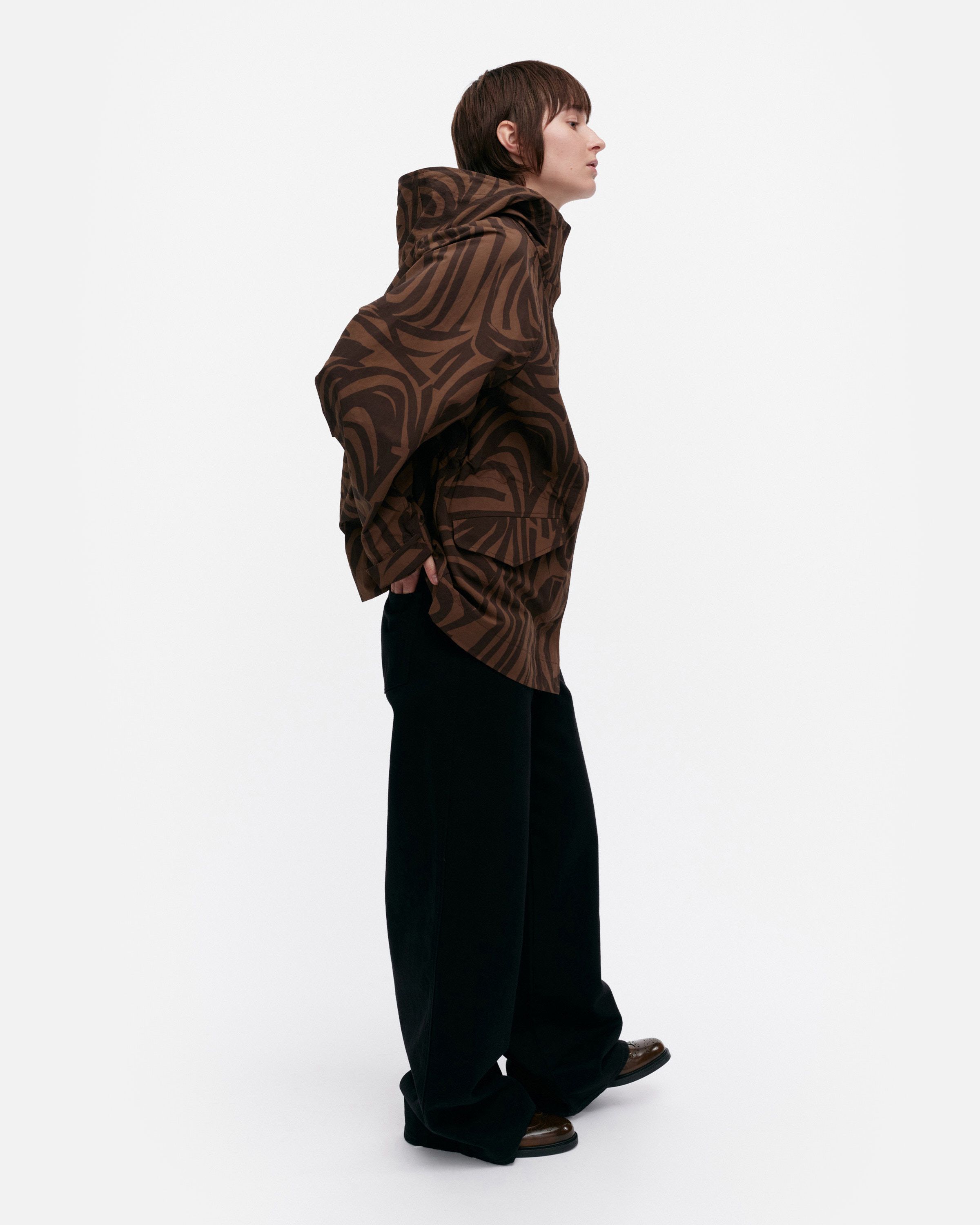 【marimekko】Musteet Jokuraita コート Musteet Jokuraita Coat | Marimekko