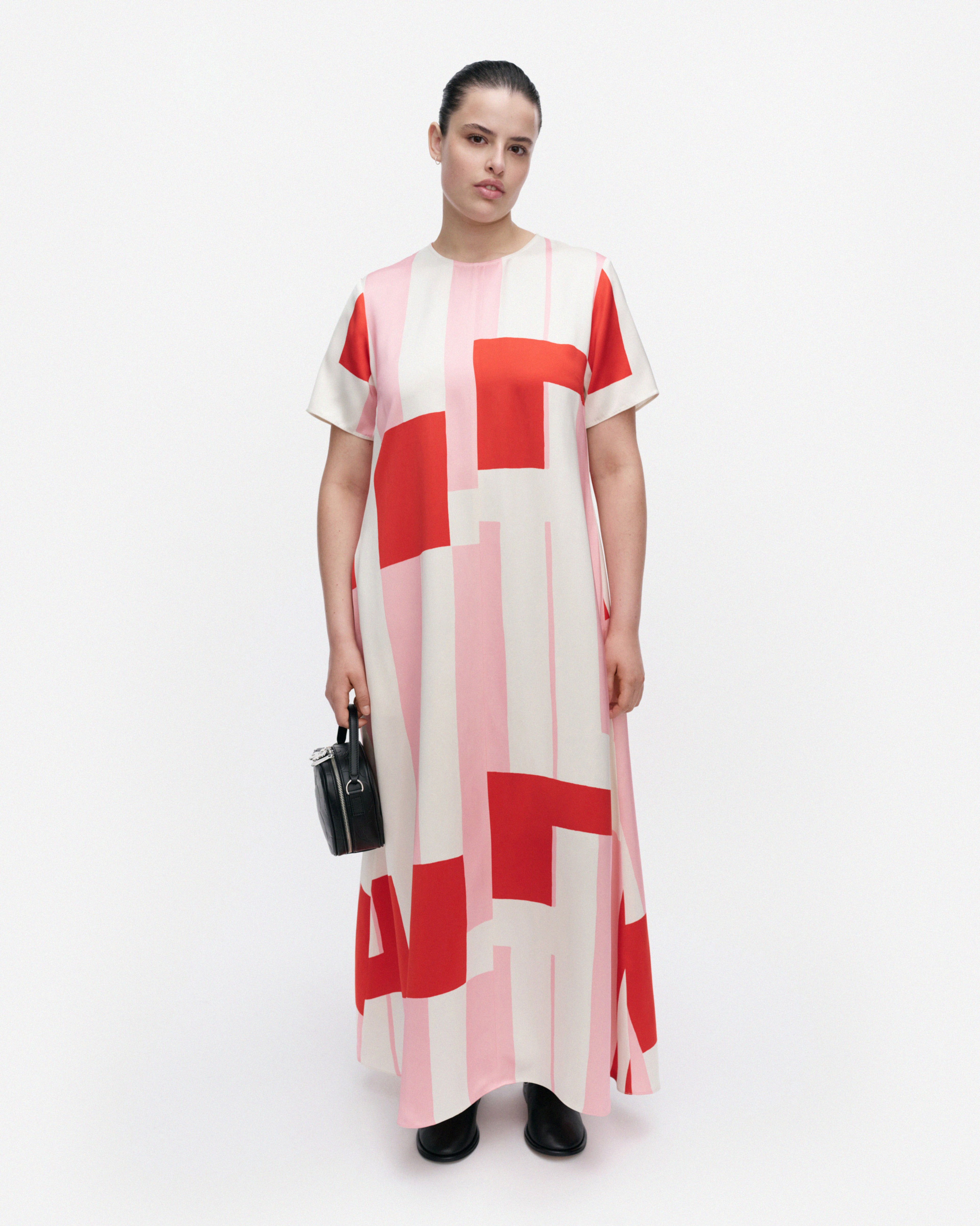 Hiljaus Attika, Dress, off white, light pink, red,