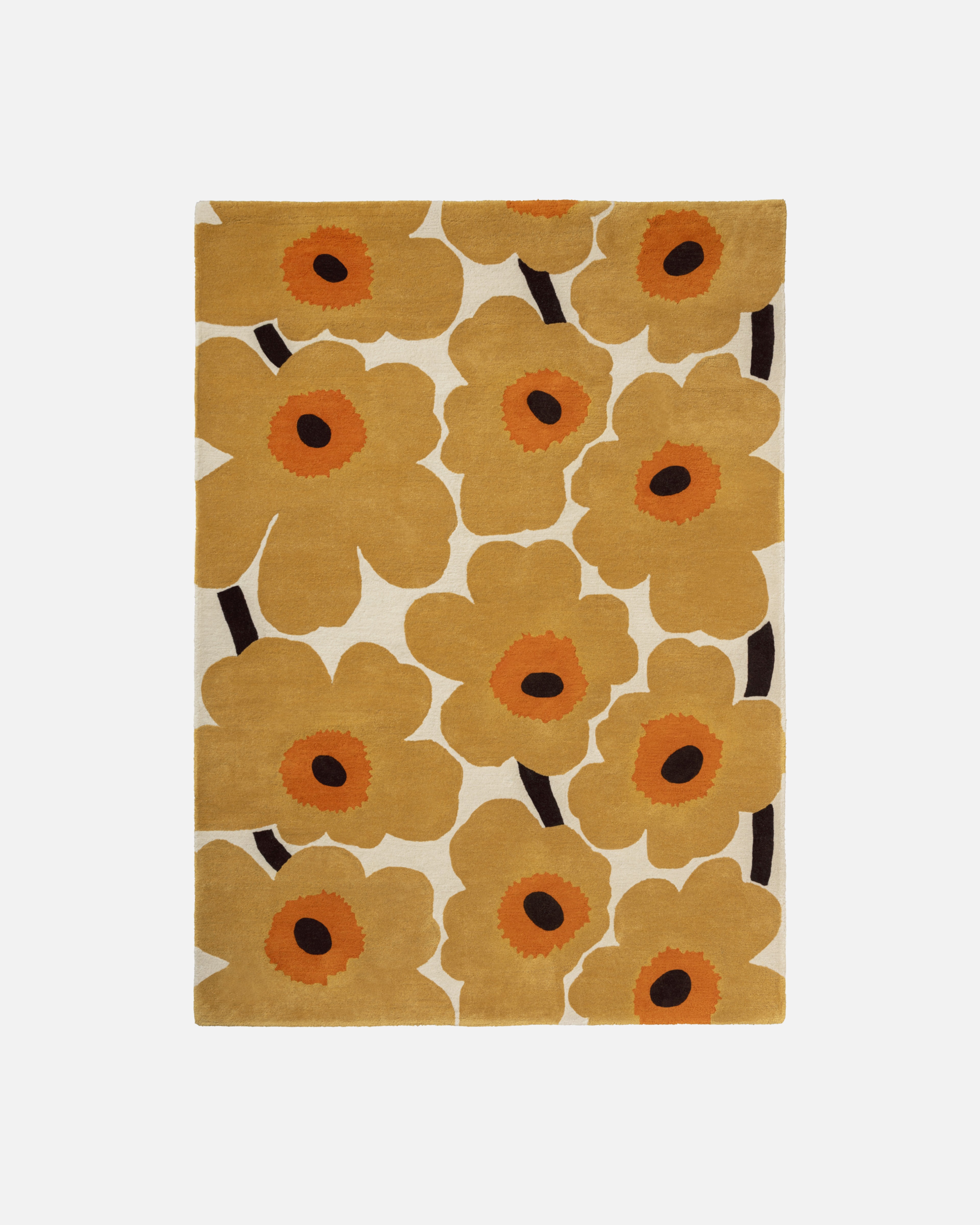 Unikko, Tapis 140 x 200 cm, jaune,