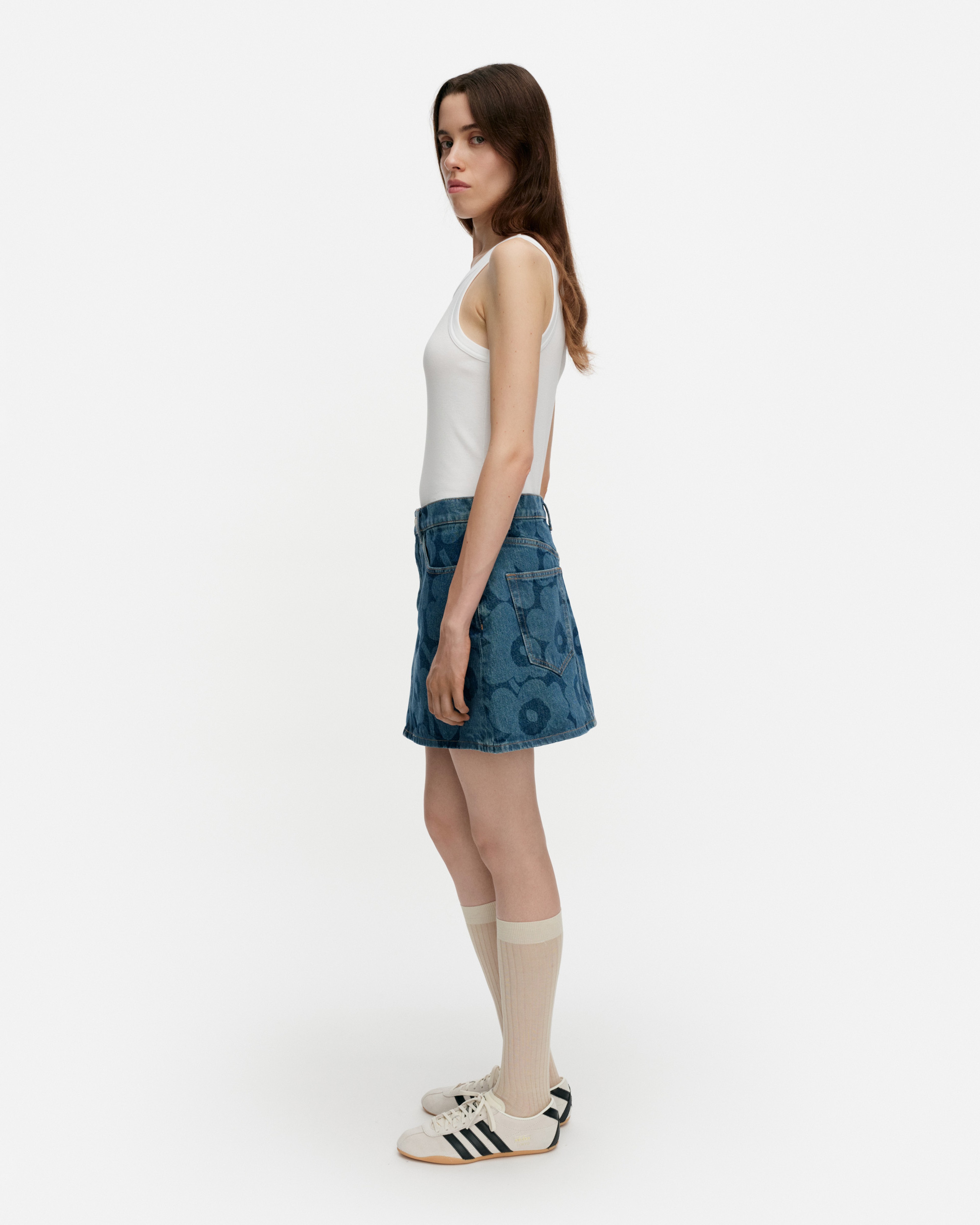 Maridenim Ruudut Unikko Skirt