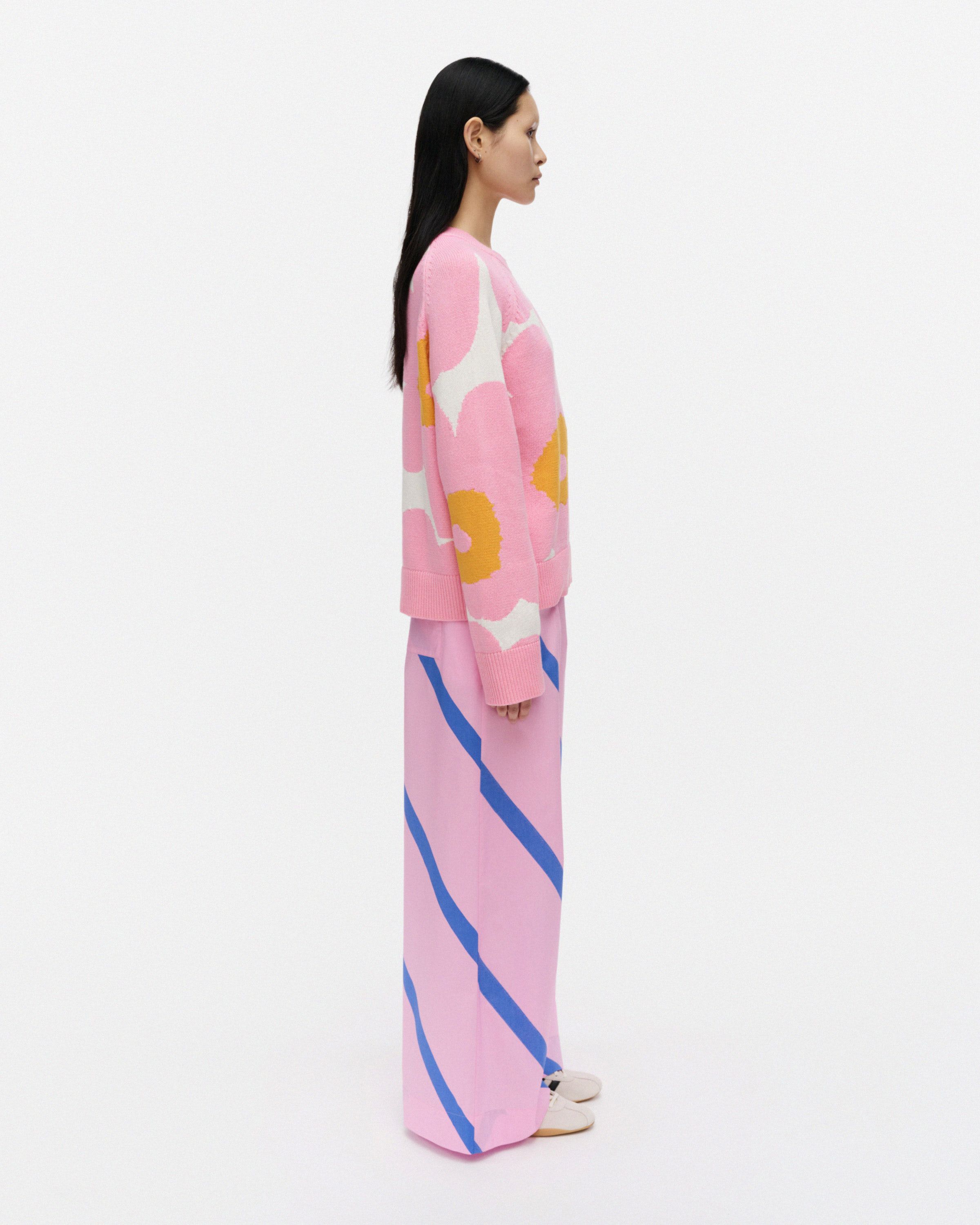 Puoti Basso Trousers blue, pink | Marimekko