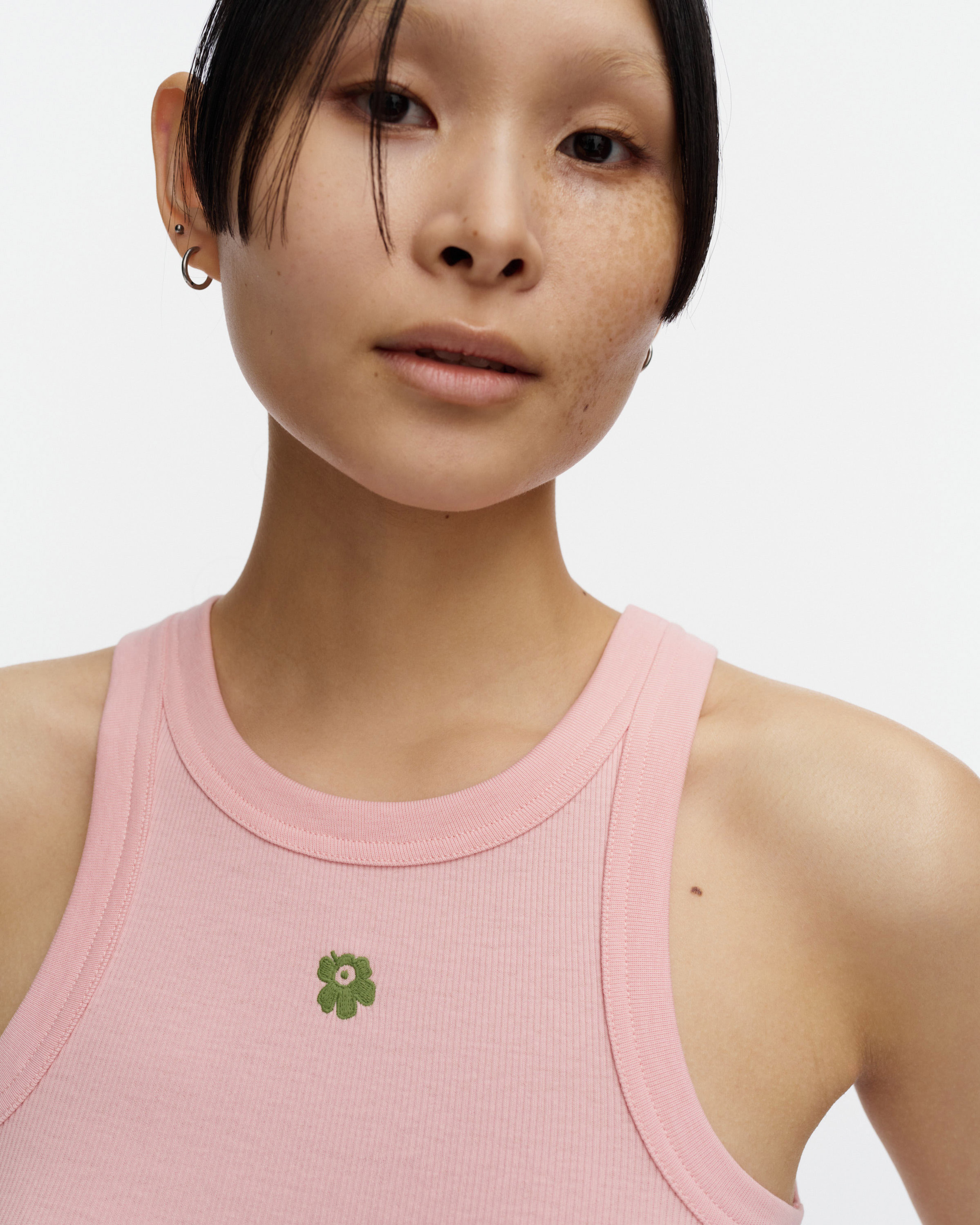 Kupla Unikko Placement, Kioski rib top, light pink, green,