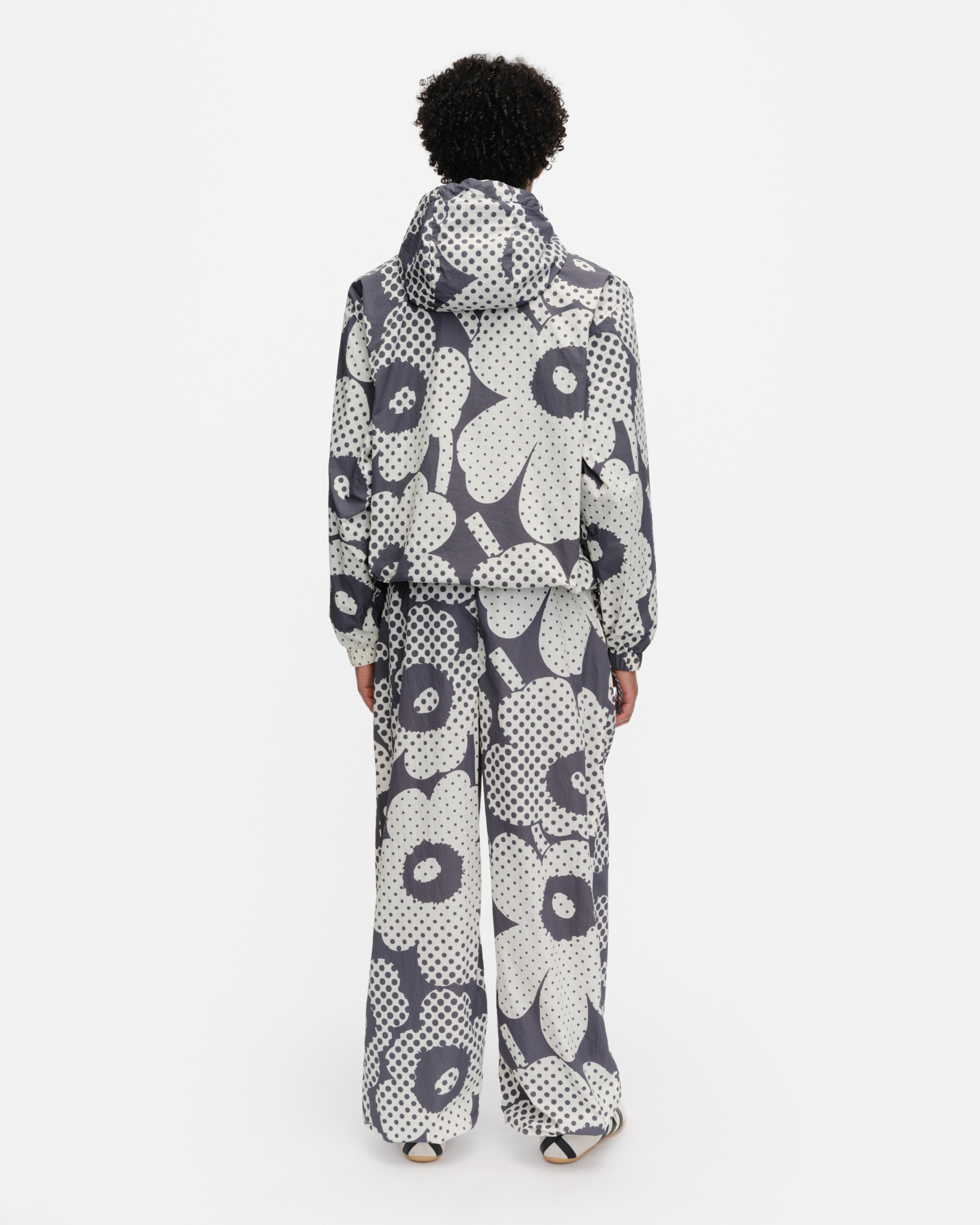 Sattuma Unikko, Kioski activewear coat, dark grey, off white,