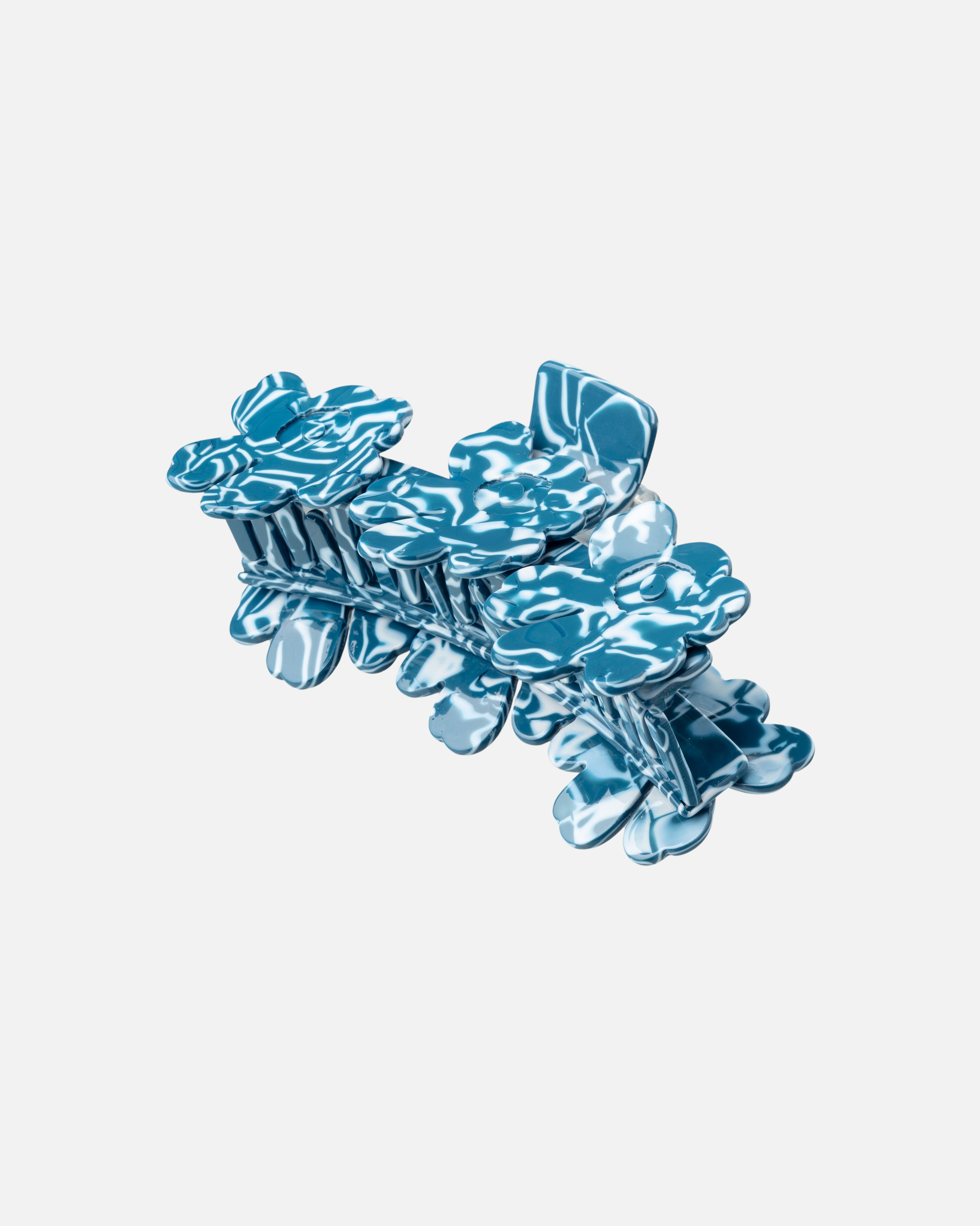 Mini Unikko hair clip, blue white,