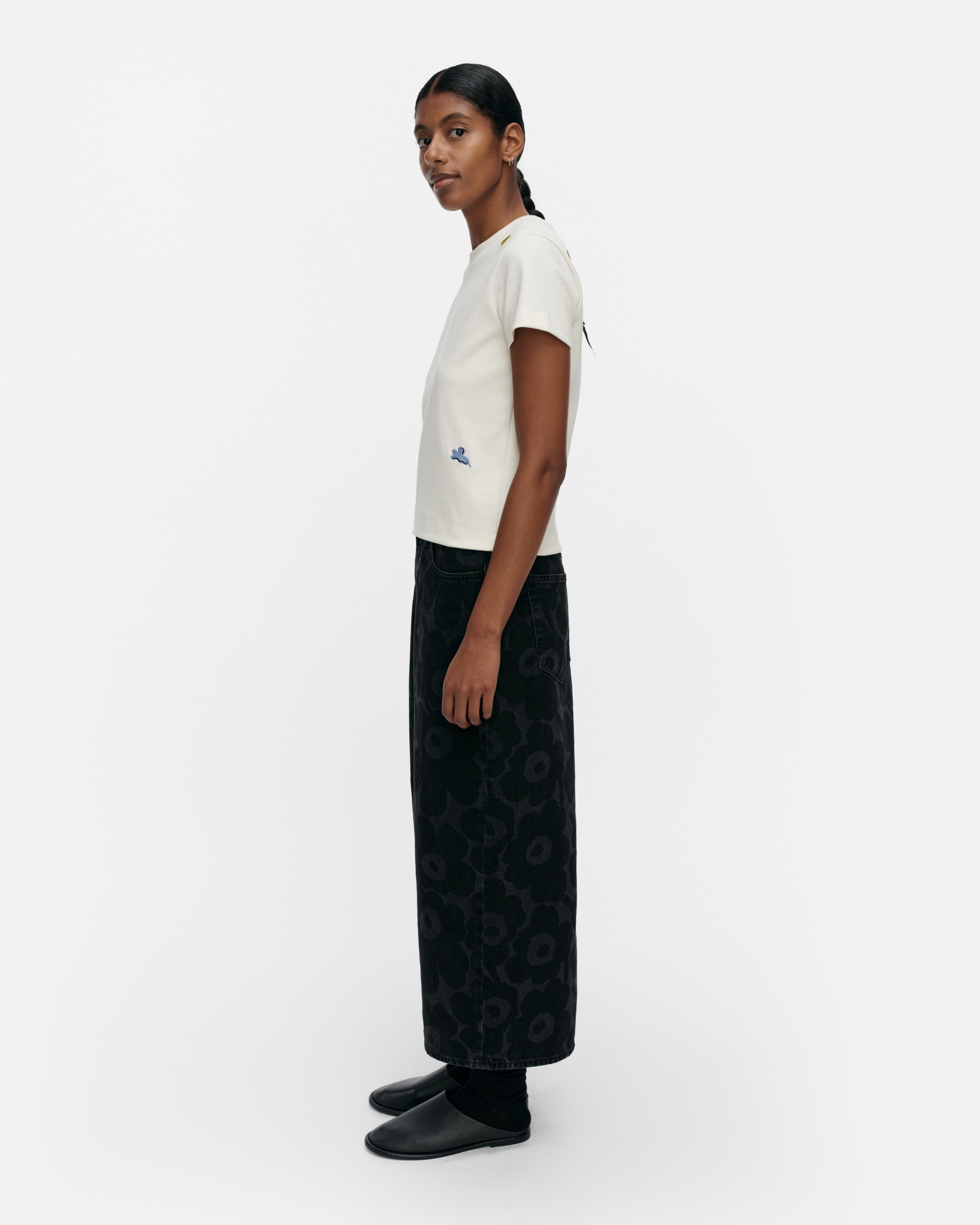 Maridenim Kuvastuma Unikko, Skirt, washed black,