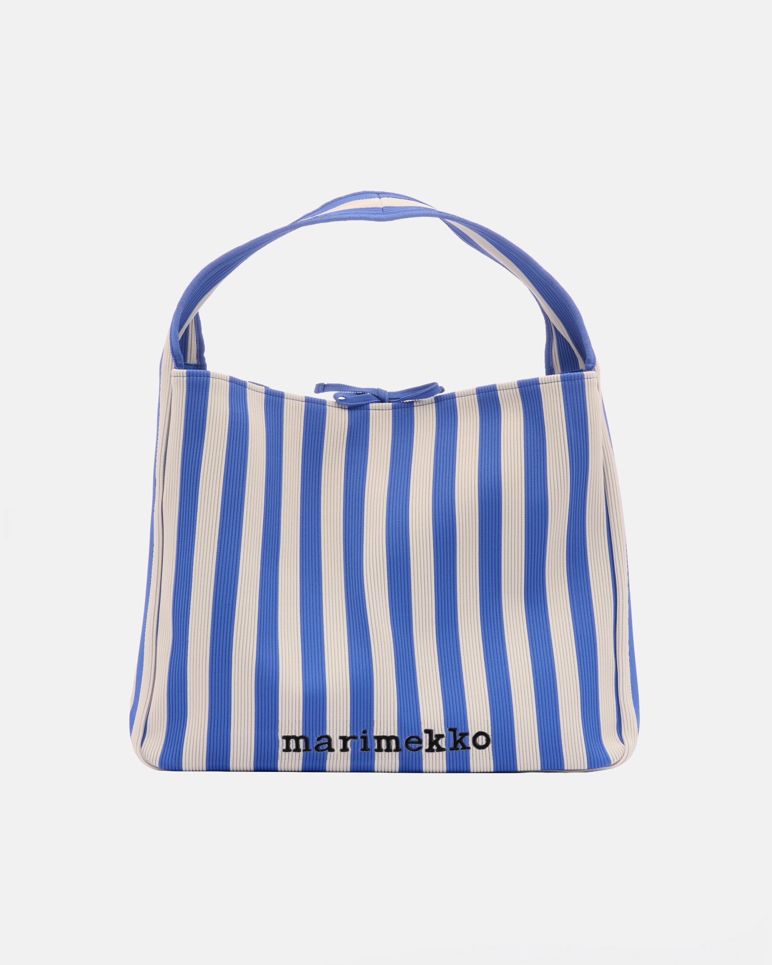 Knitted Bag Large Merirosvo, Shoulder bag, blue, off white,