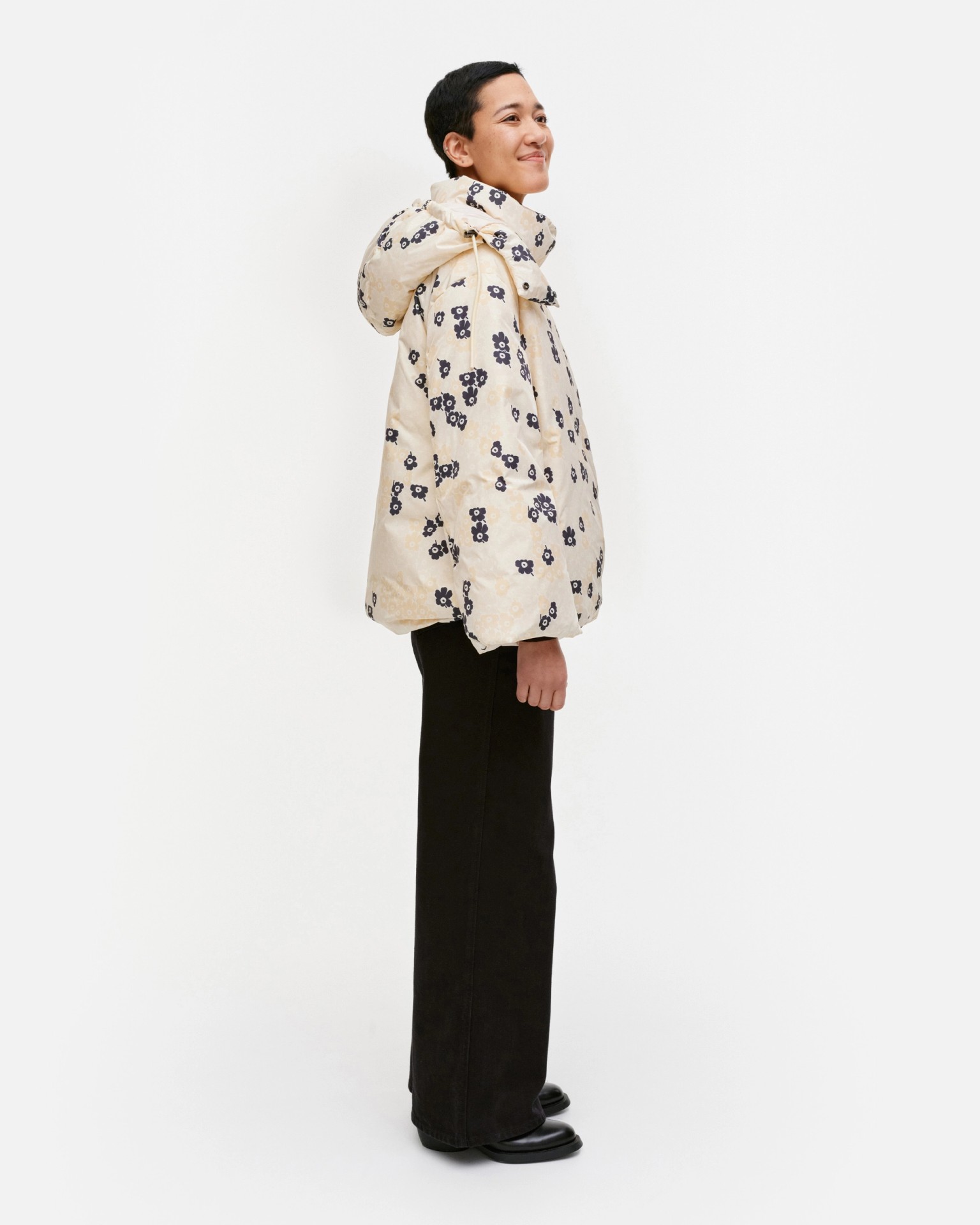 Toppa Pikkuinen Unikko, Down coat, light yellow, black, beige,