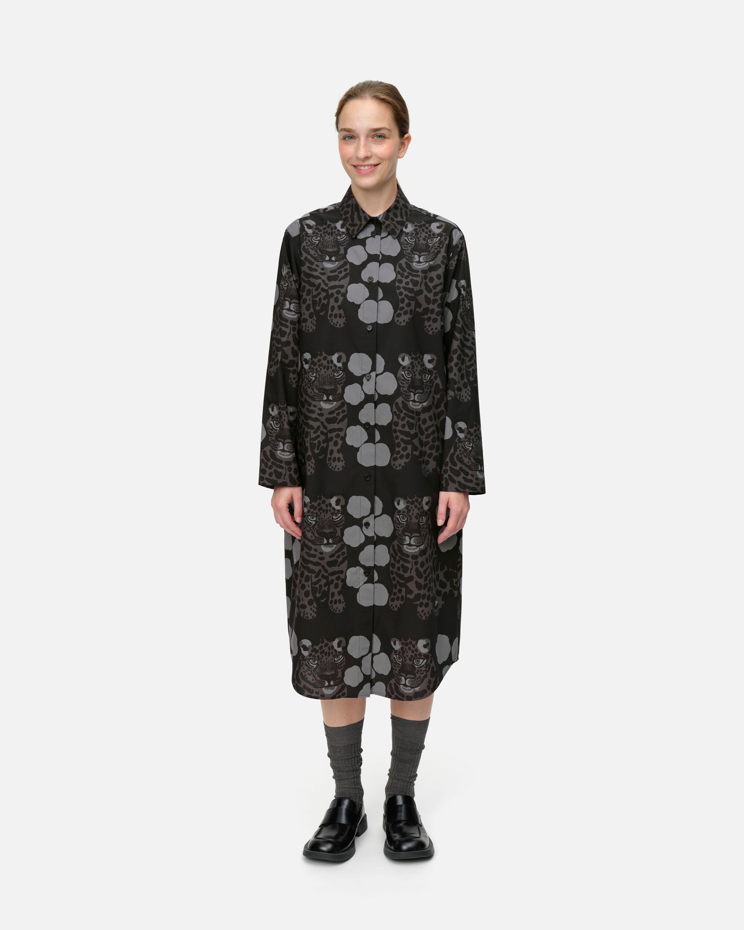 Viivain kaksoset Cotton dress | Marimekko