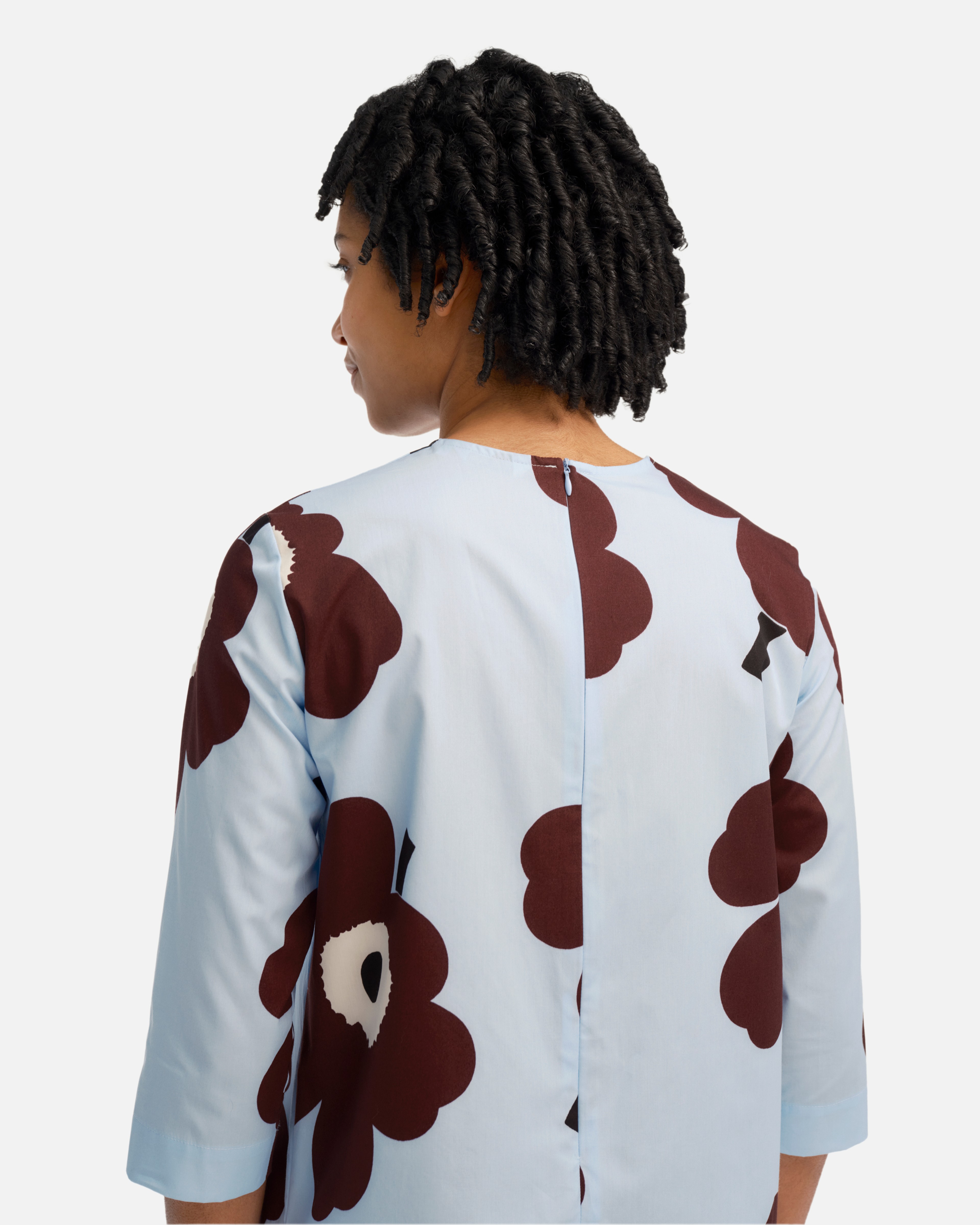 Tähtitarha Juhla Unikko -puuvillapopliinimekko