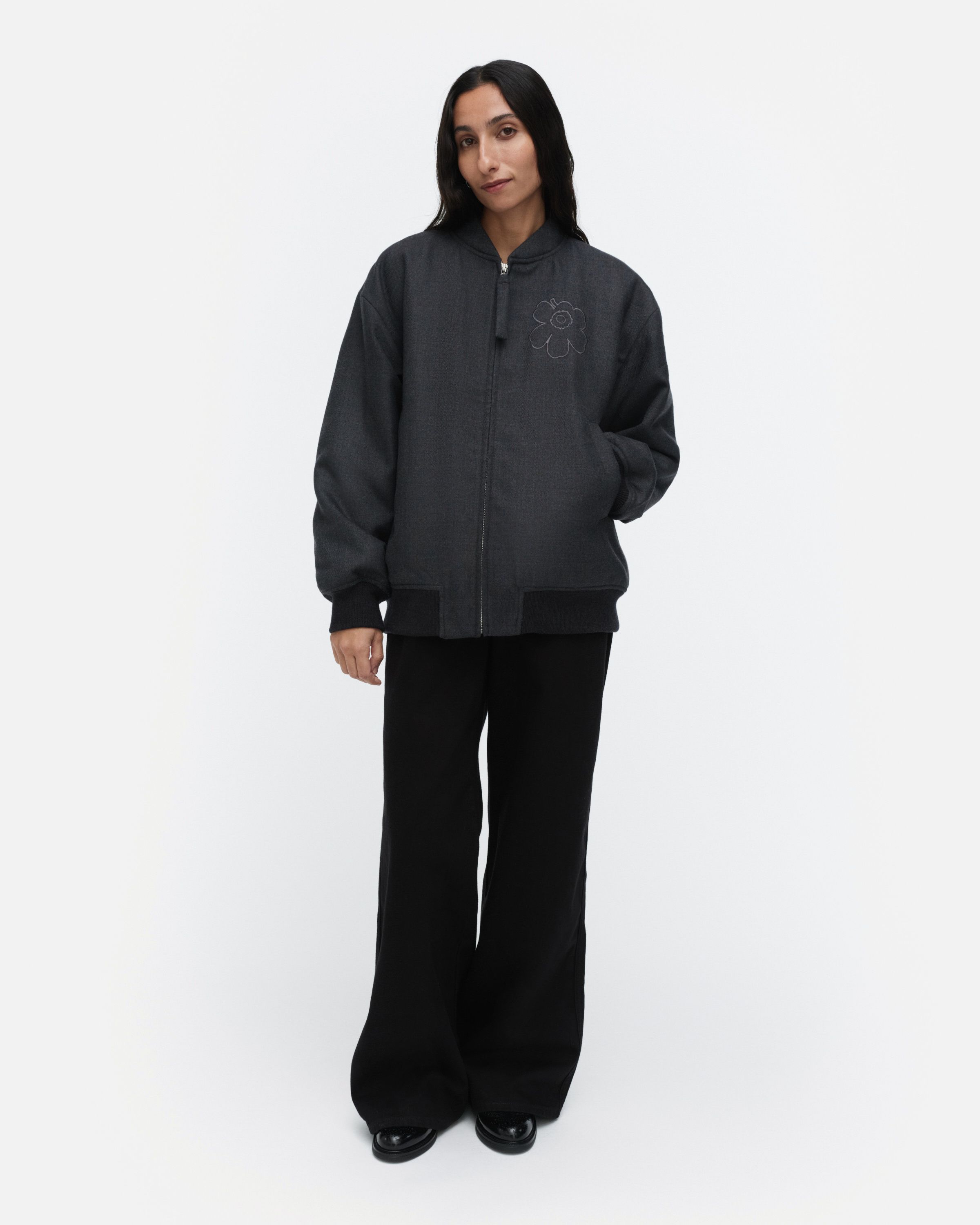 2024AW marimekko マリメッコMonumentti Solid Monumentti Solid Wool jacket | Marimekko