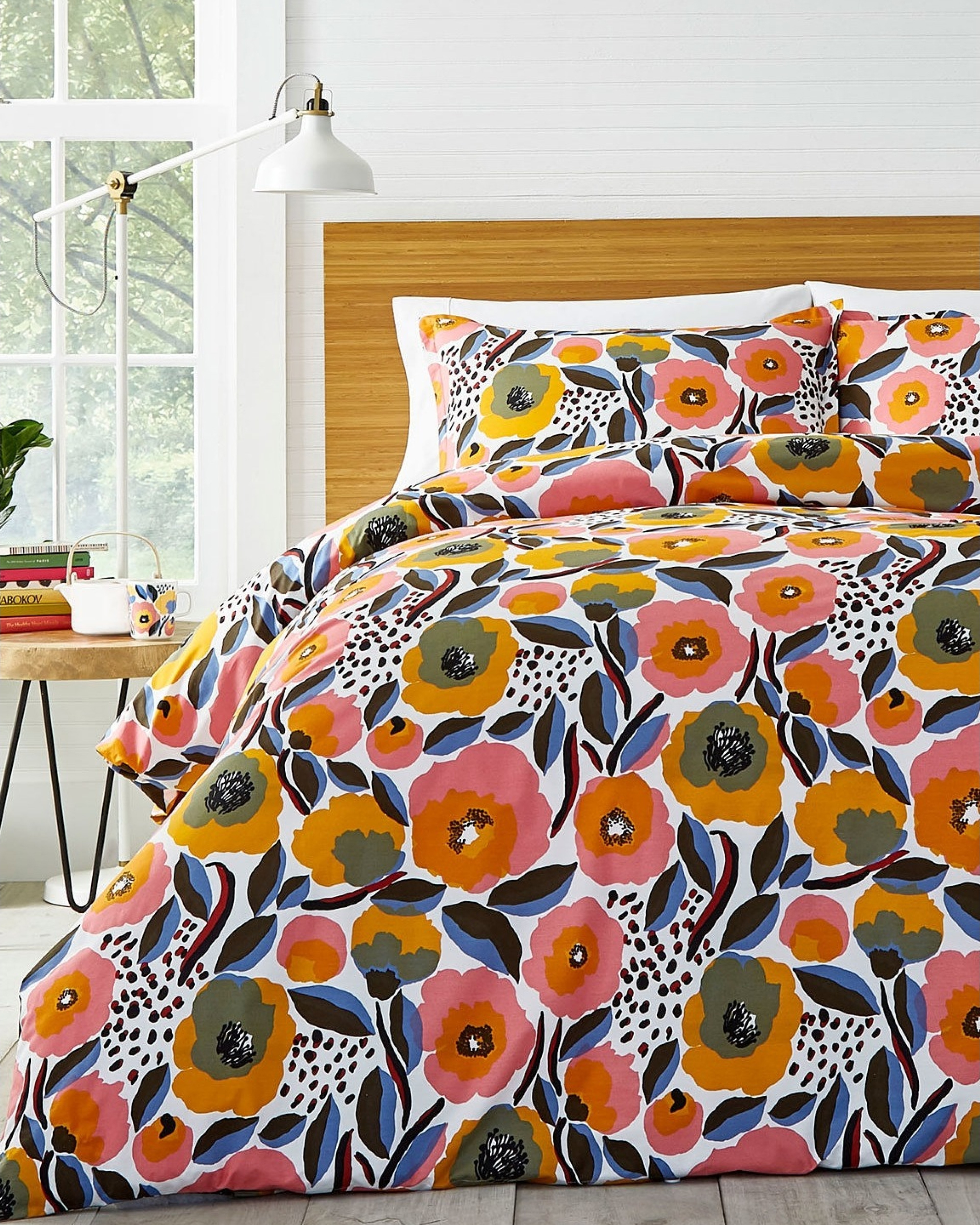 Rosarium F/Q, Duvet set, white,red,yellow,blue,