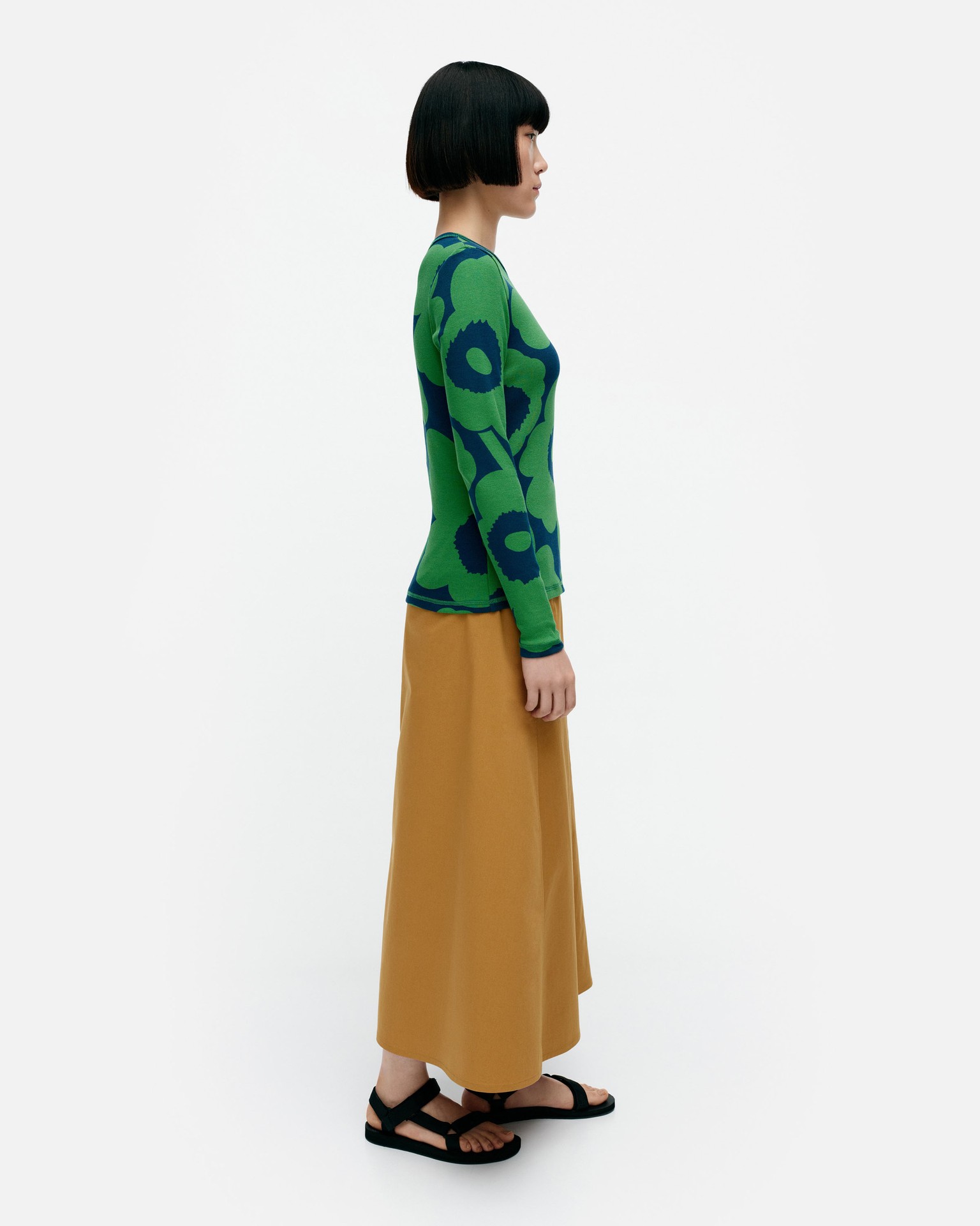 Tulva Unikko, Rib top, green, blue,