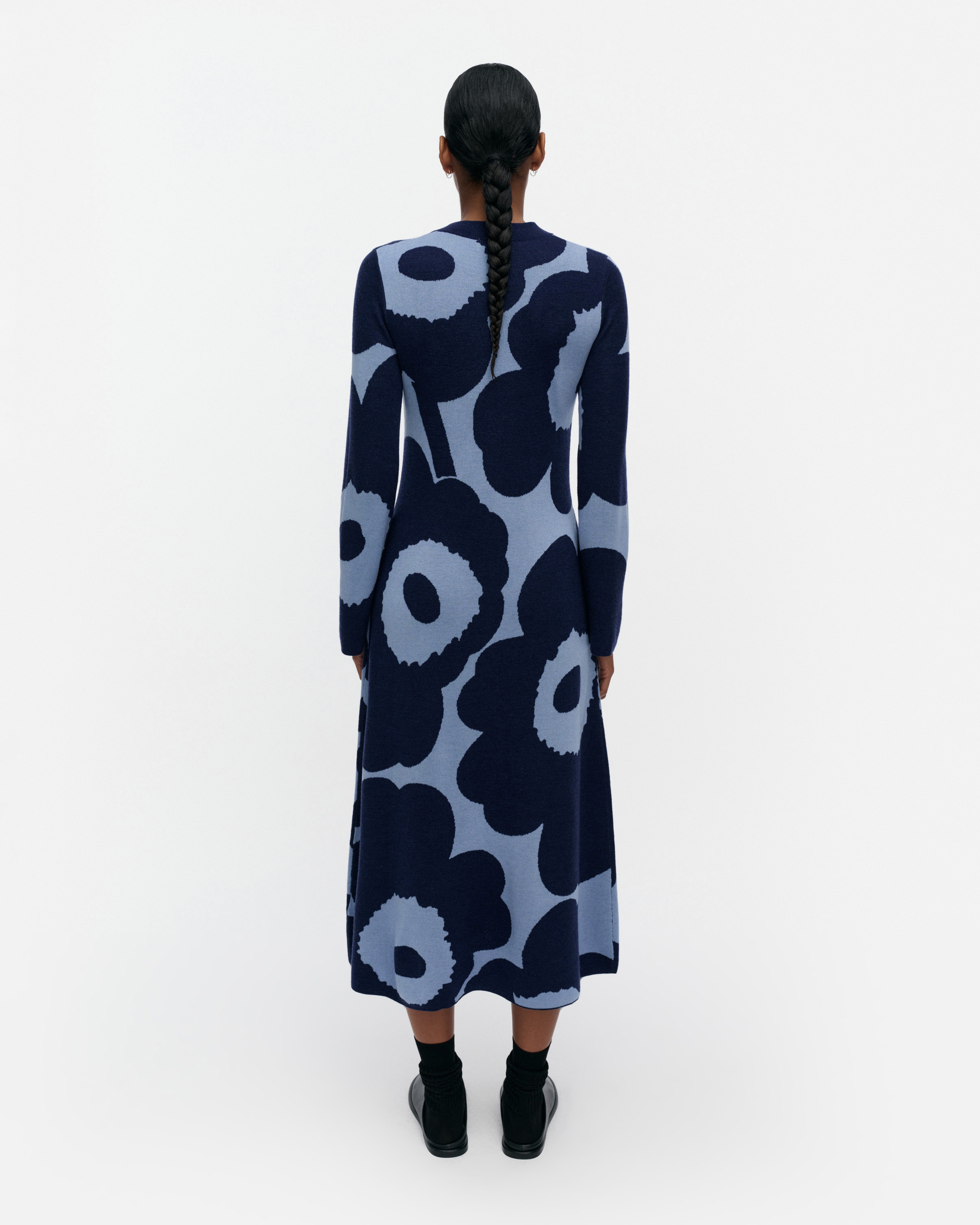 Leikkuu Unikko, Neulemekko, tummansininen, sininen,