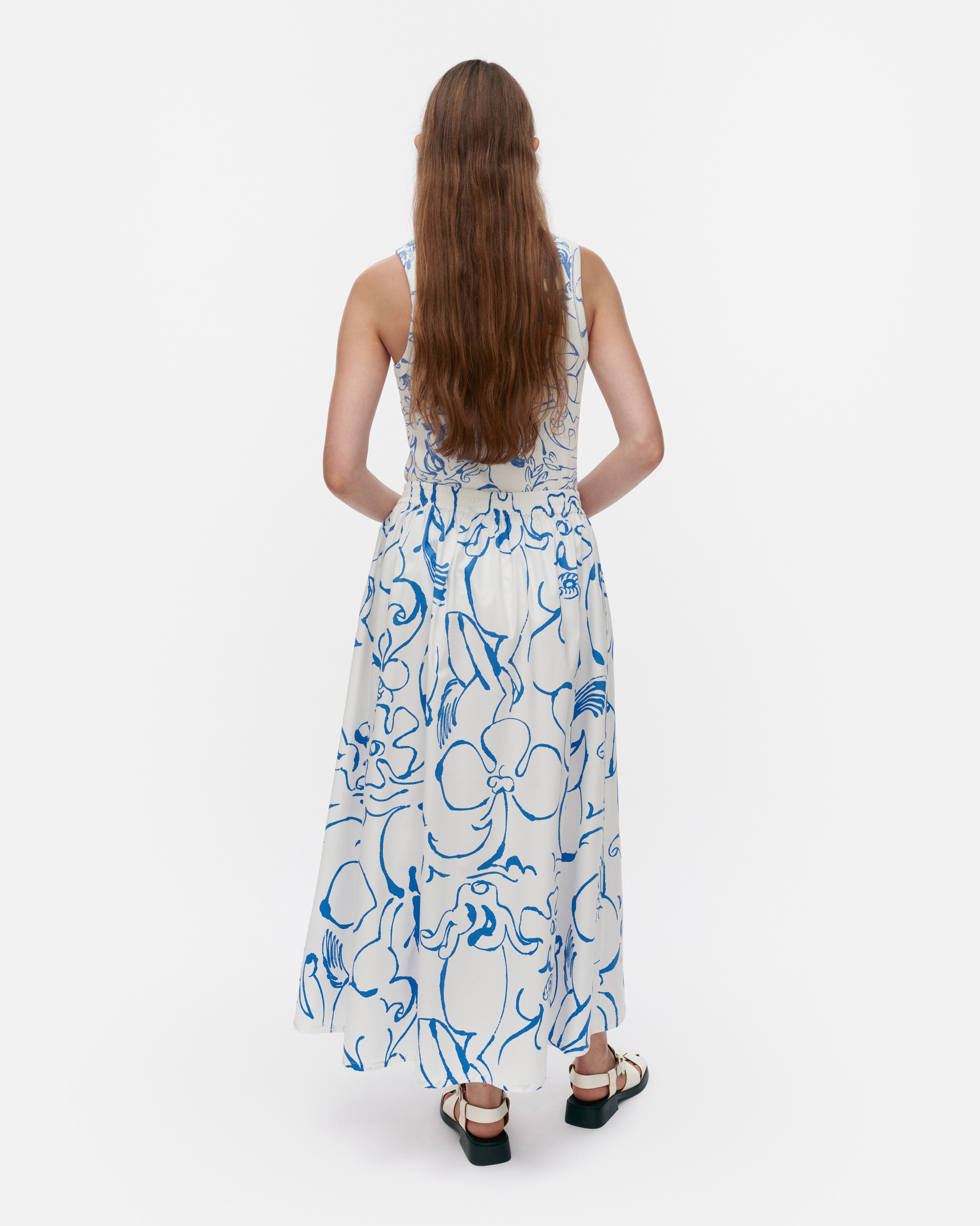Buklee Baluns, Skirt, white, blue,