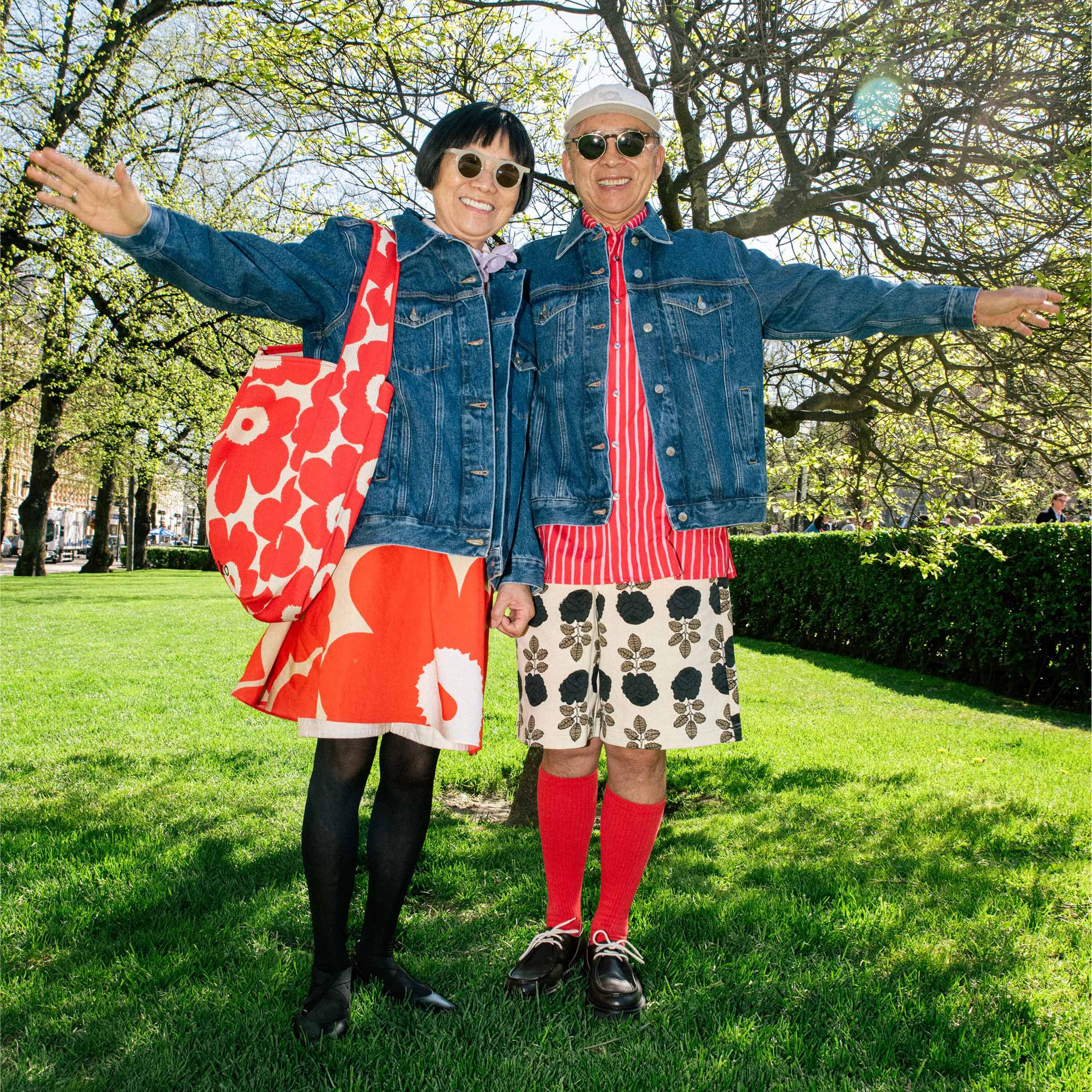 Aki and Koichi (@akiandkoichi) at Marimekko Day, Helsinki.