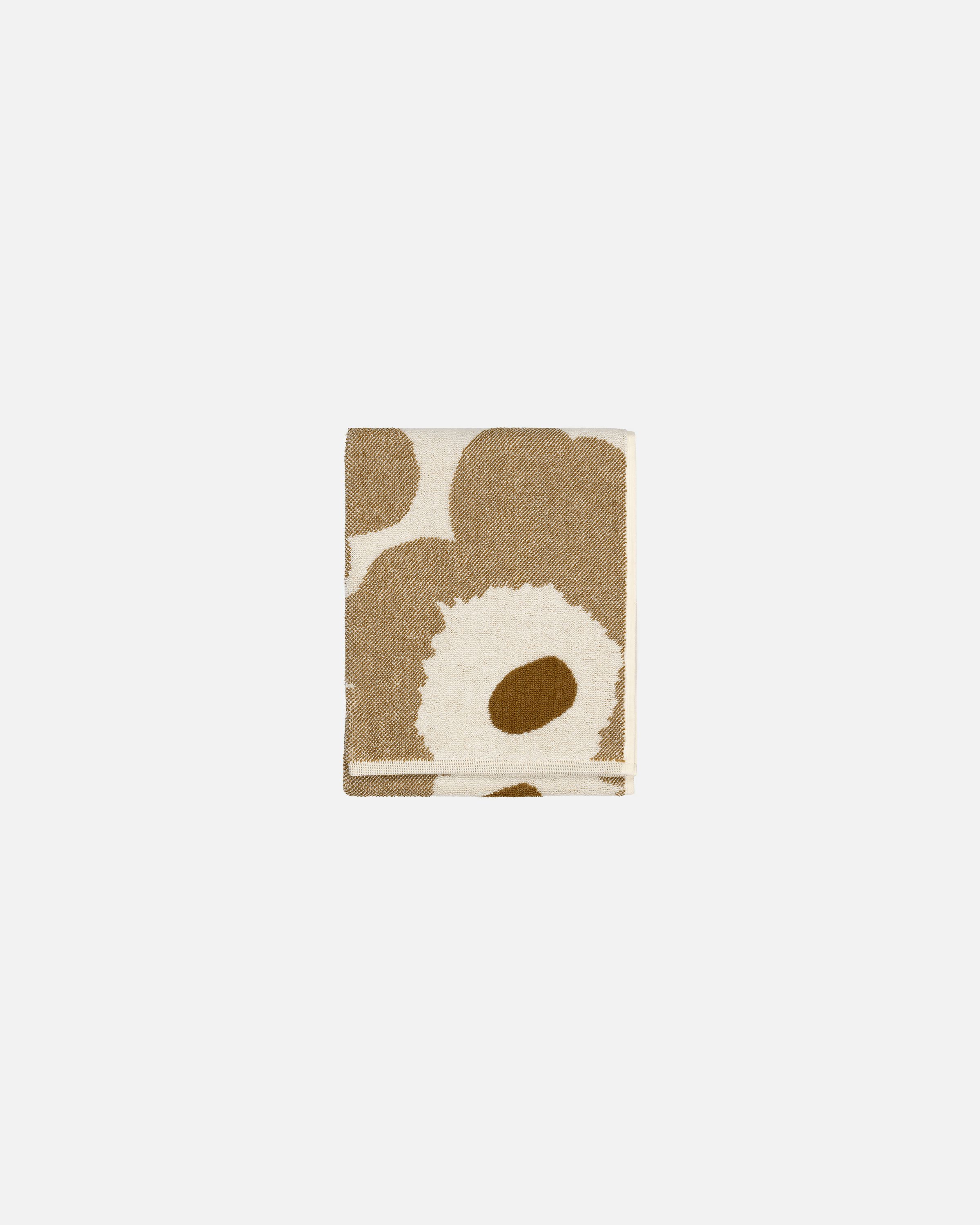 Unikko Hand towel off white, bronze | Marimekko