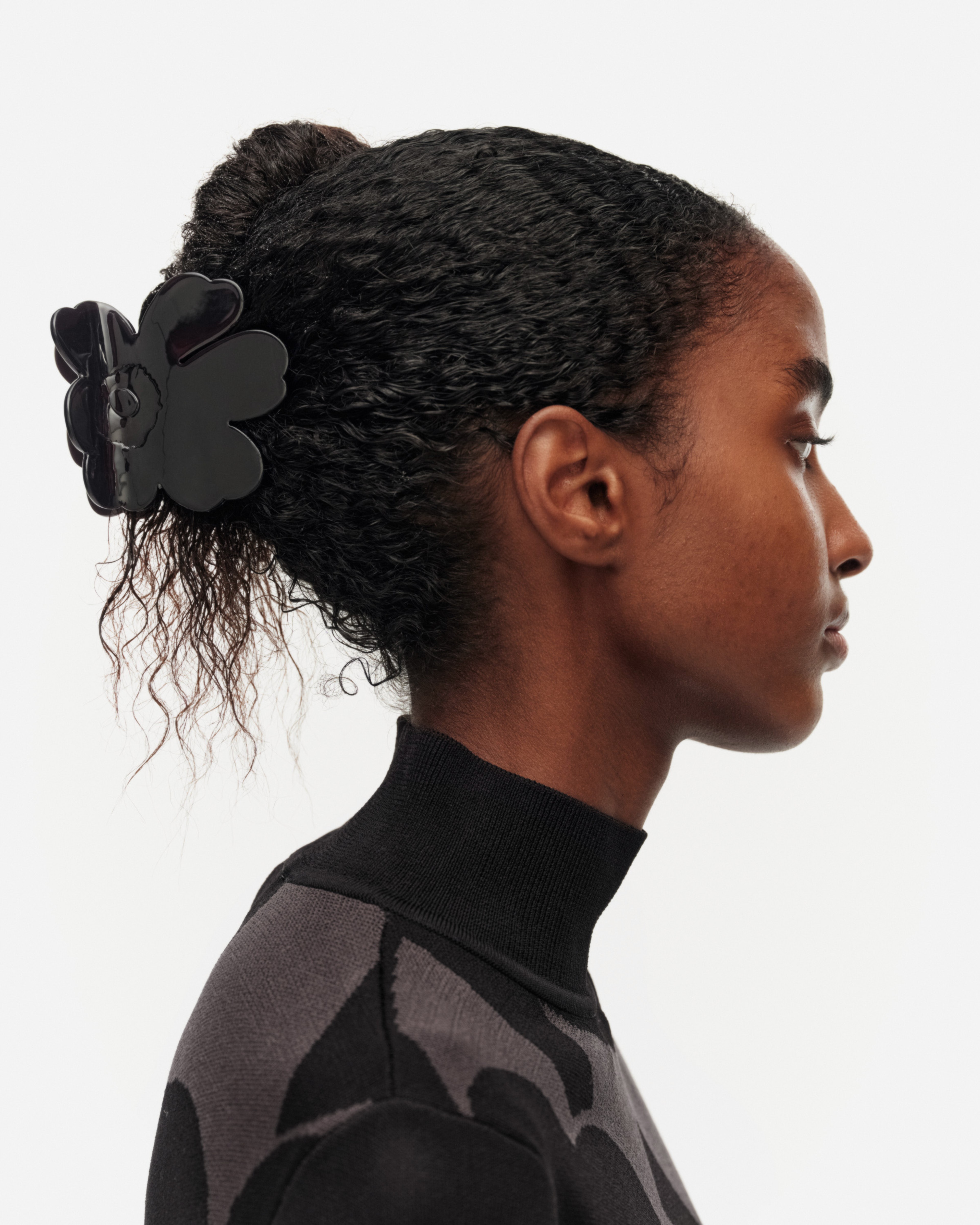 Unikko Hair Clip Large, black,