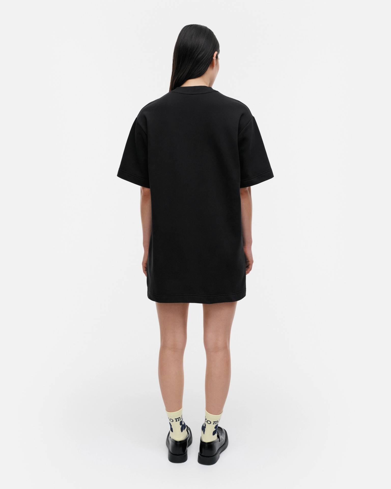 Laser Unikko Placement, Kioski t-shirt dress, black, off white,