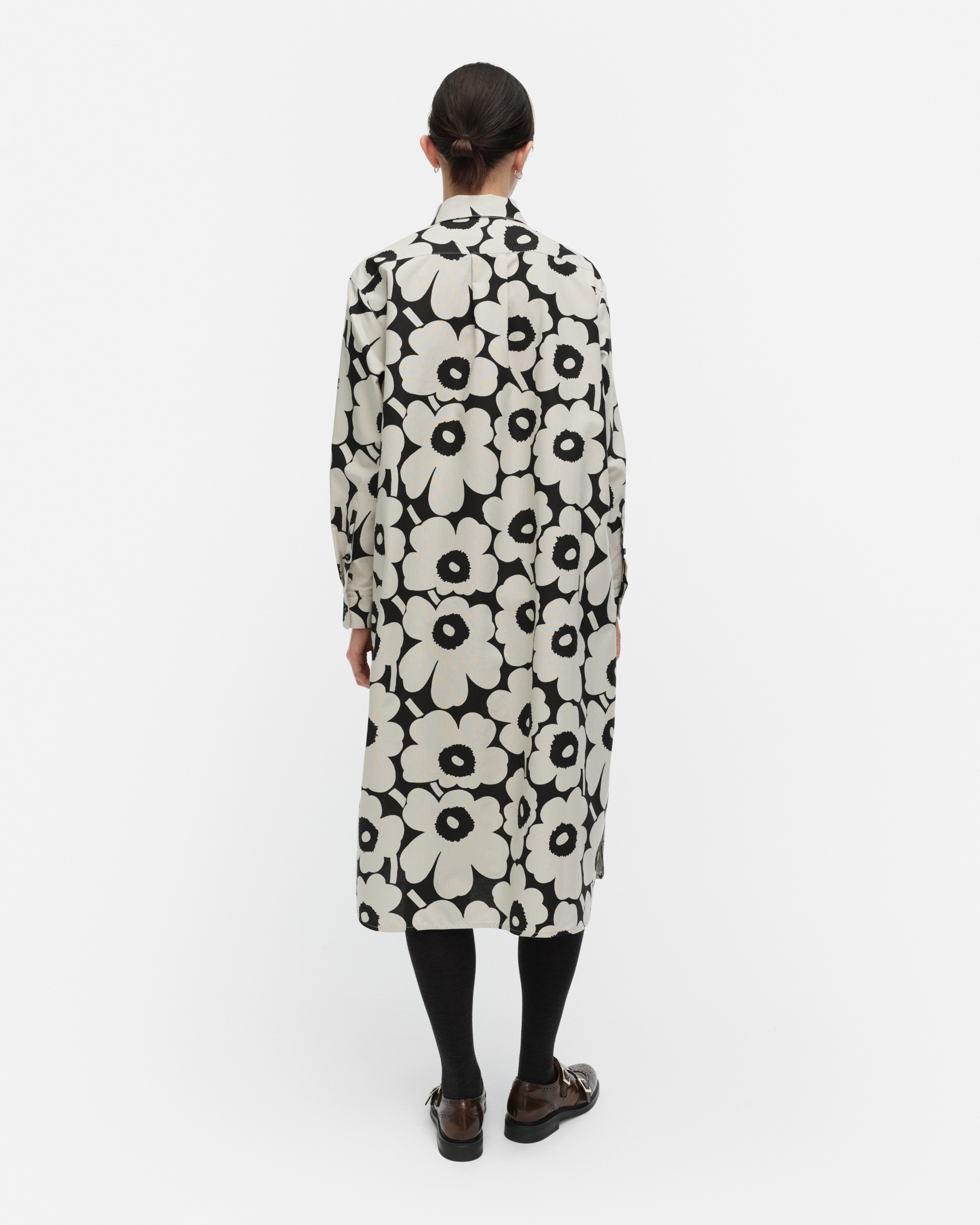 Runoelma Unikko, Dress, light grey, black,