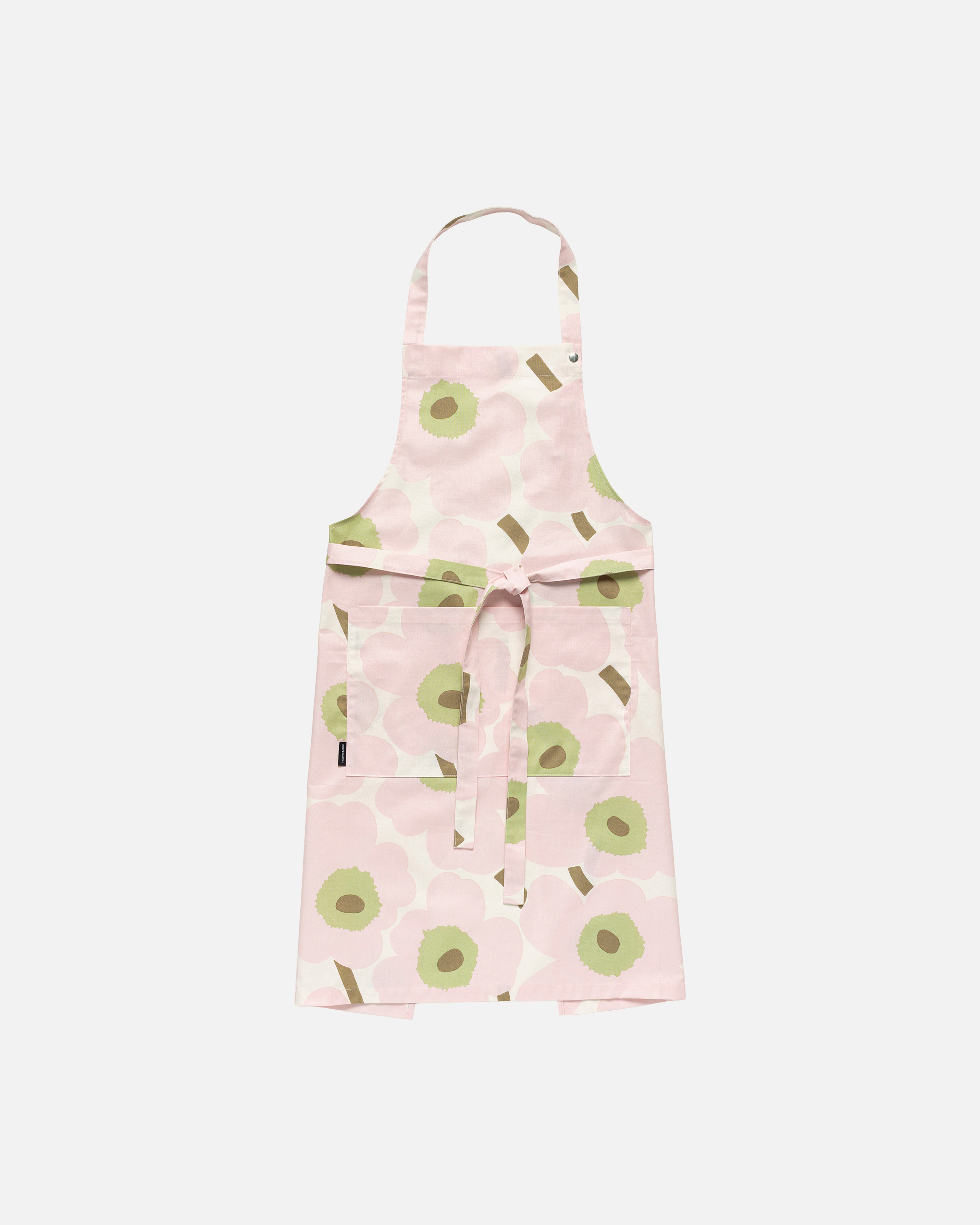 Pieni Unikko, Apron, off white, pink, pear, sand,