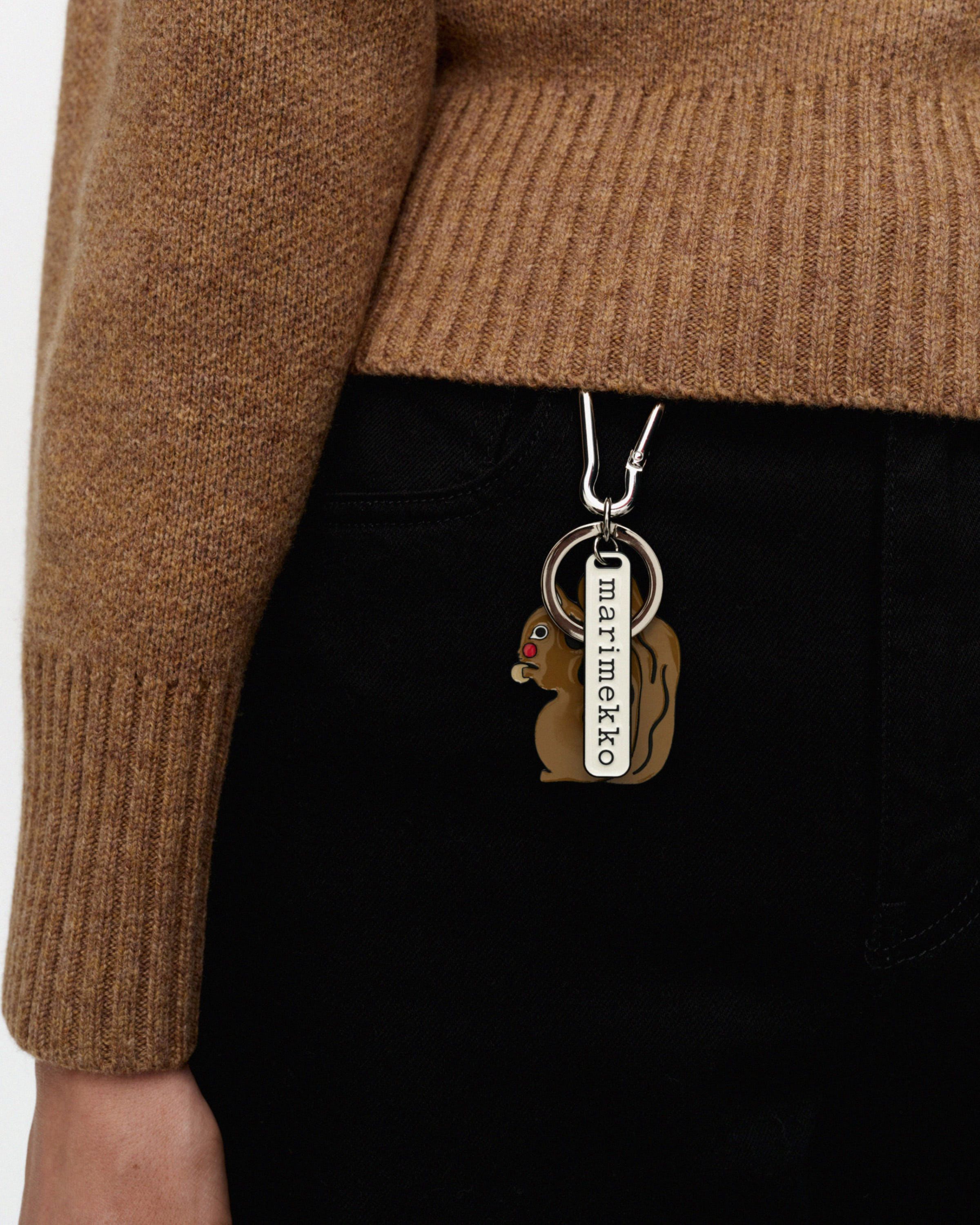 Kurre Key chain brown, black, red | Marimekko