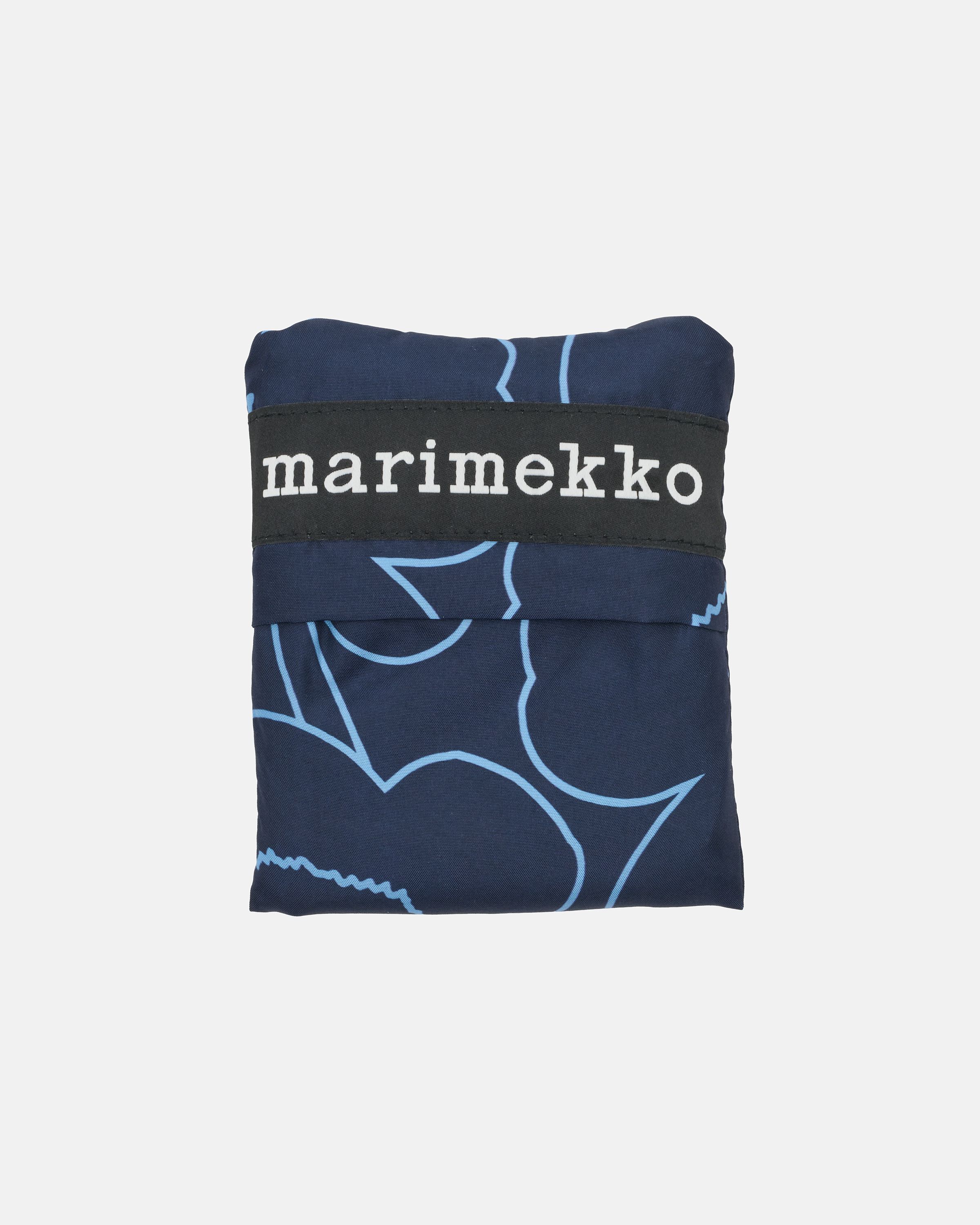 小〘350〙青/黒青KAIVO　ペーパーナプキン　marimekko Smartbag Piirto Unikko Bag dark blue, light blue | Marimekko